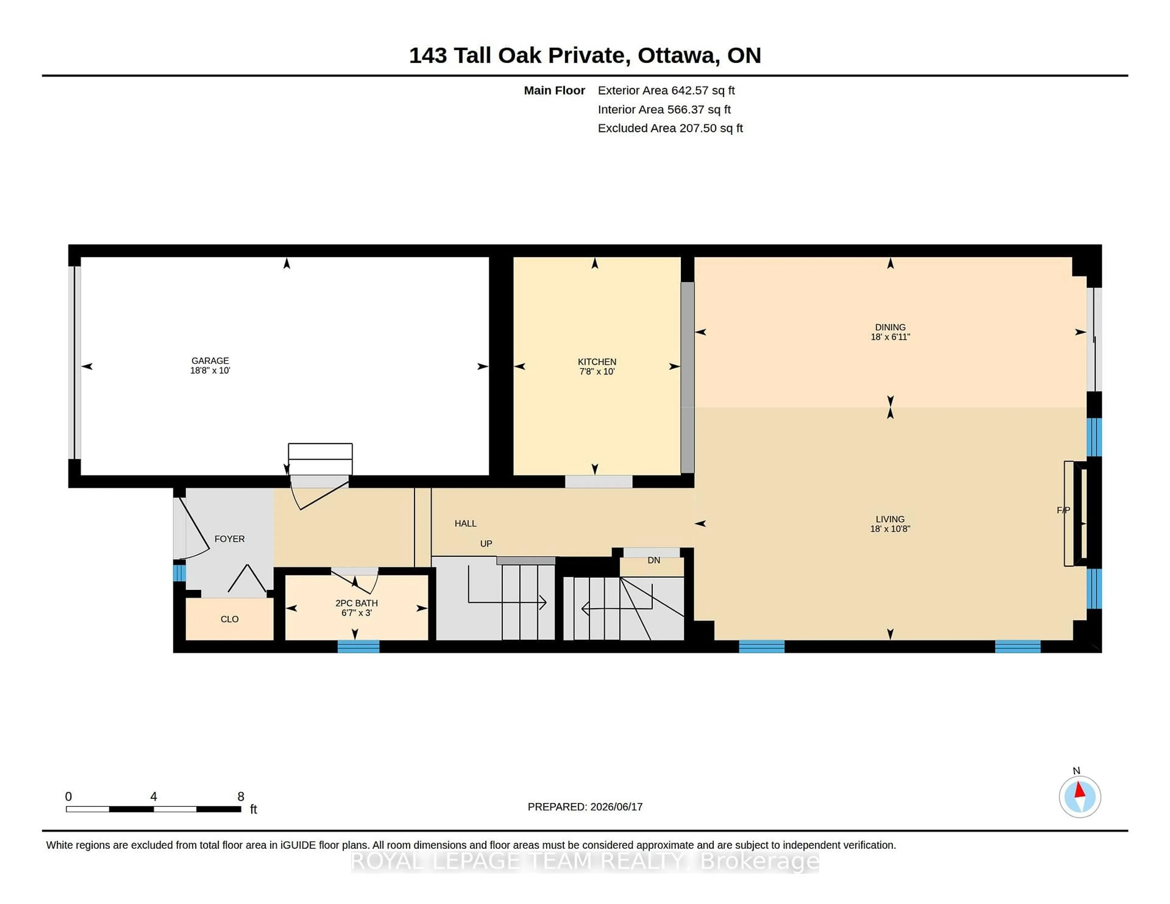 Floor plan for 143 Tall Oak Private, Ottawa Ontario K1G 6T3