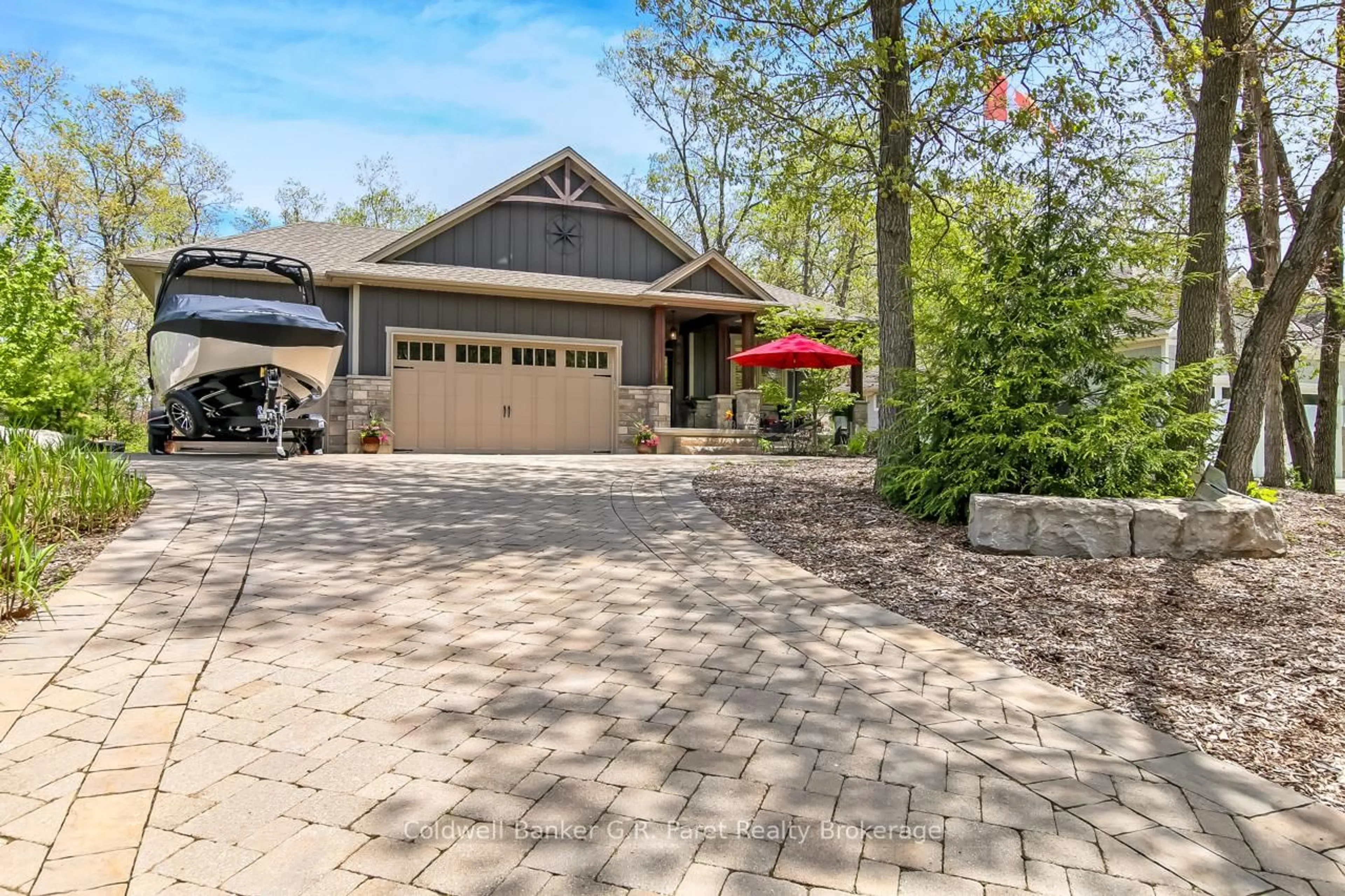 Home with brick exterior material, street for 10151 Pinery Bluffs Rd, Lambton Shores Ontario N0M 1T0