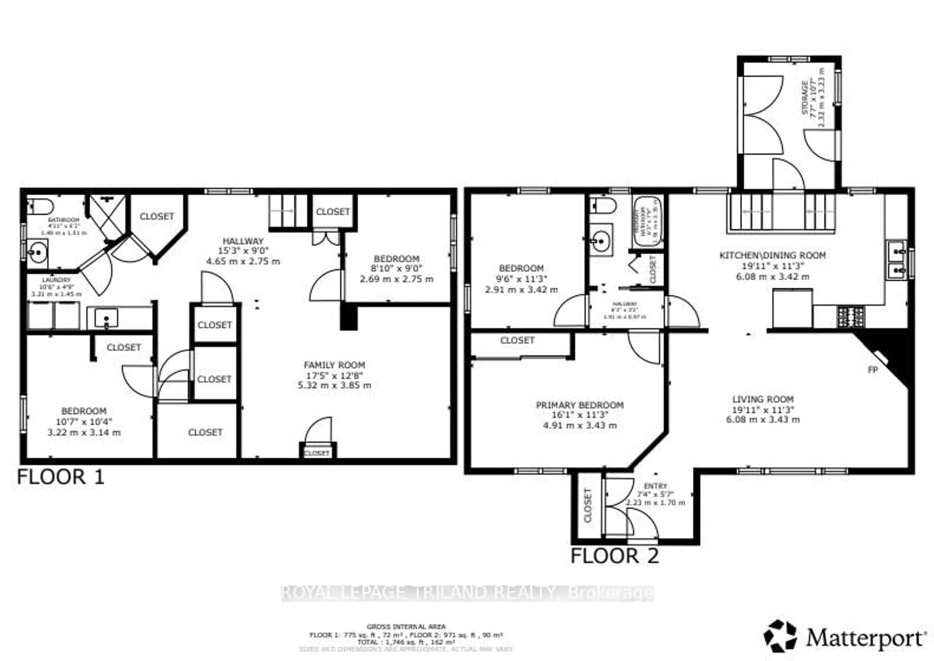 Floor plan for 706 Victoria St, London East Ontario N5Y 4C4