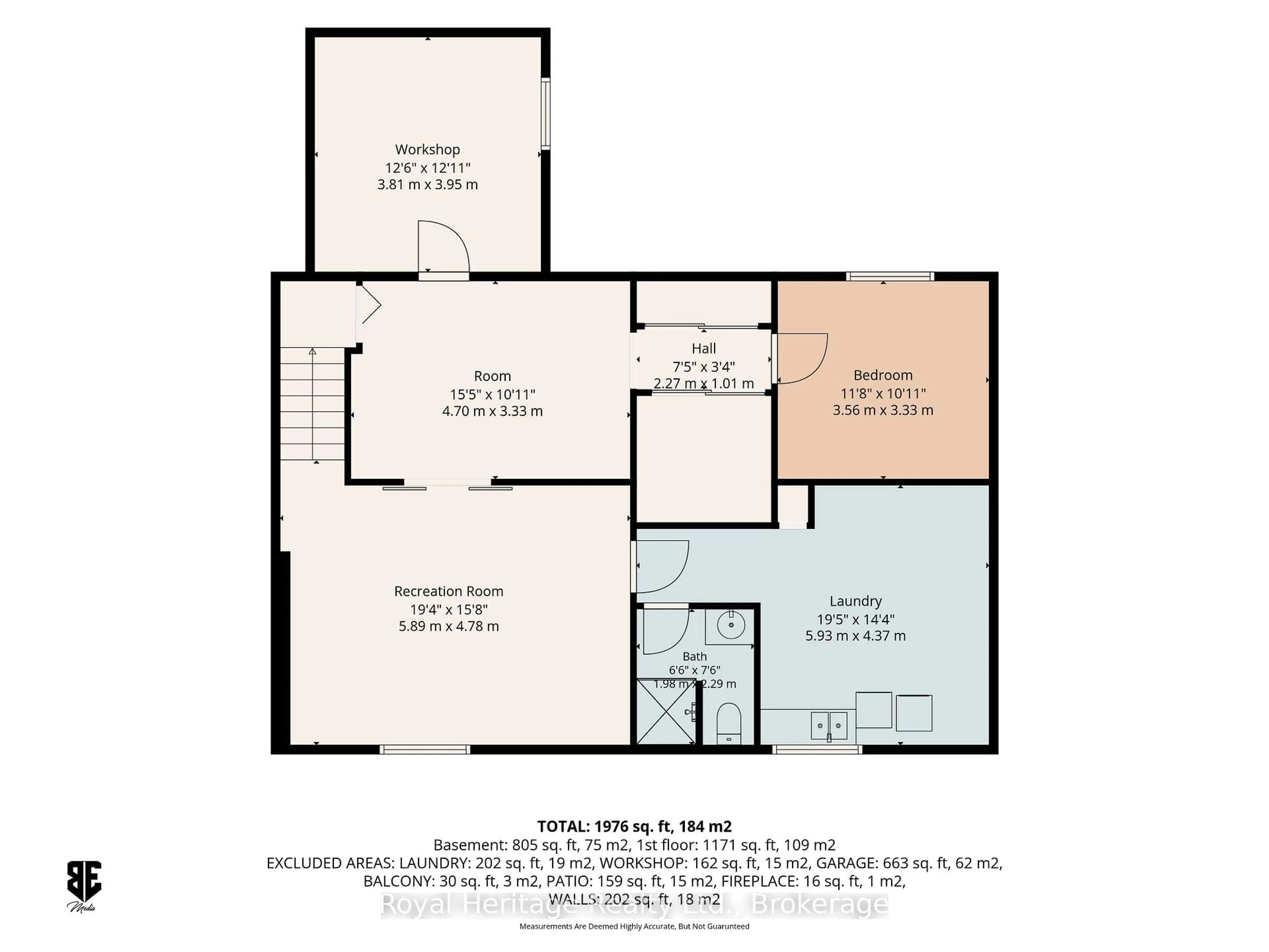 Floor plan for 93 Cedar St, Brighton Ontario K0K 1H0