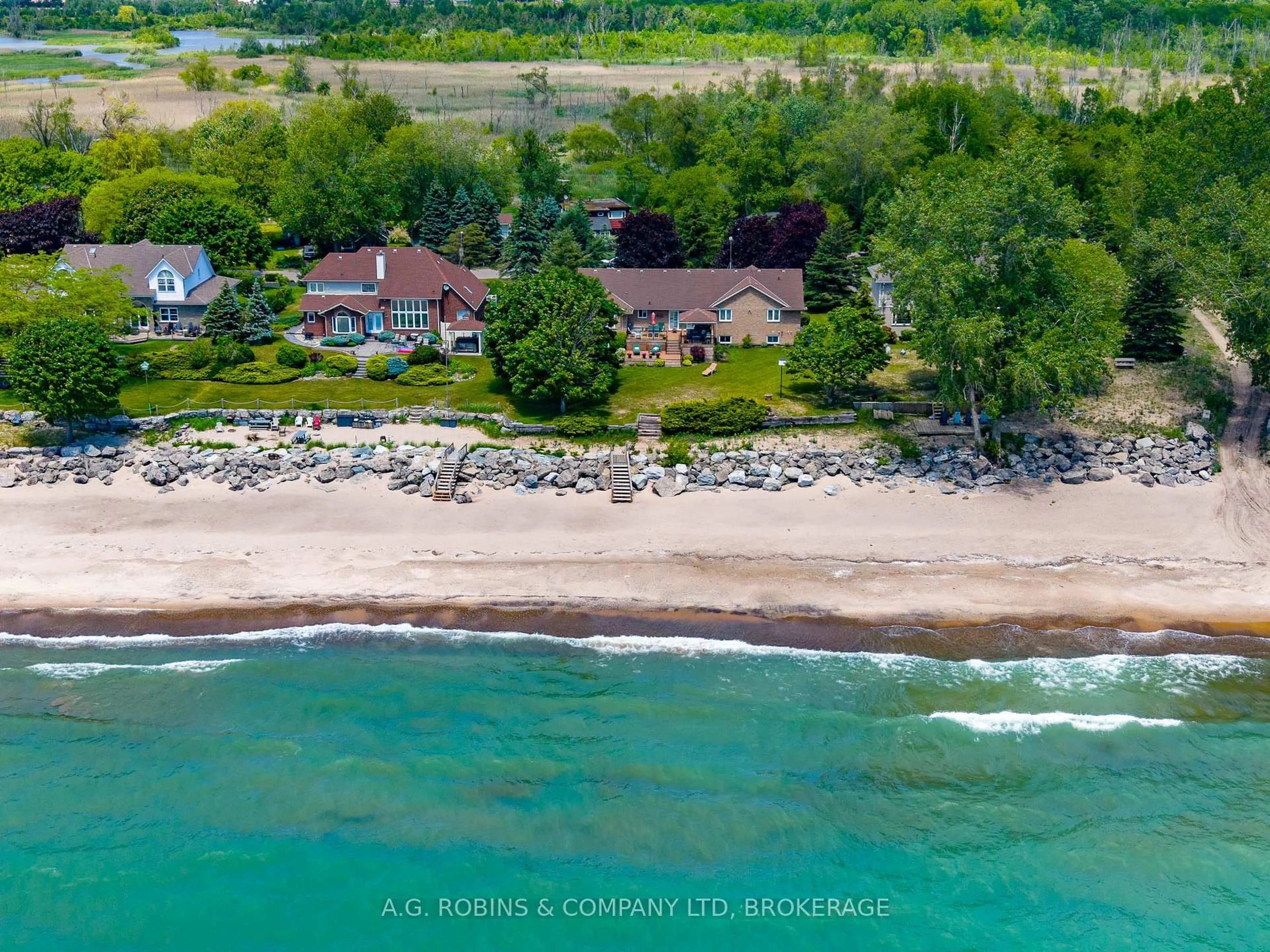 A pic from outside/outdoor area/front of a property/back of a property/a pic from drone, water/lake/river/ocean view for 10321 Lakshore Rd, Wainfleet Ontario L3K 5V4