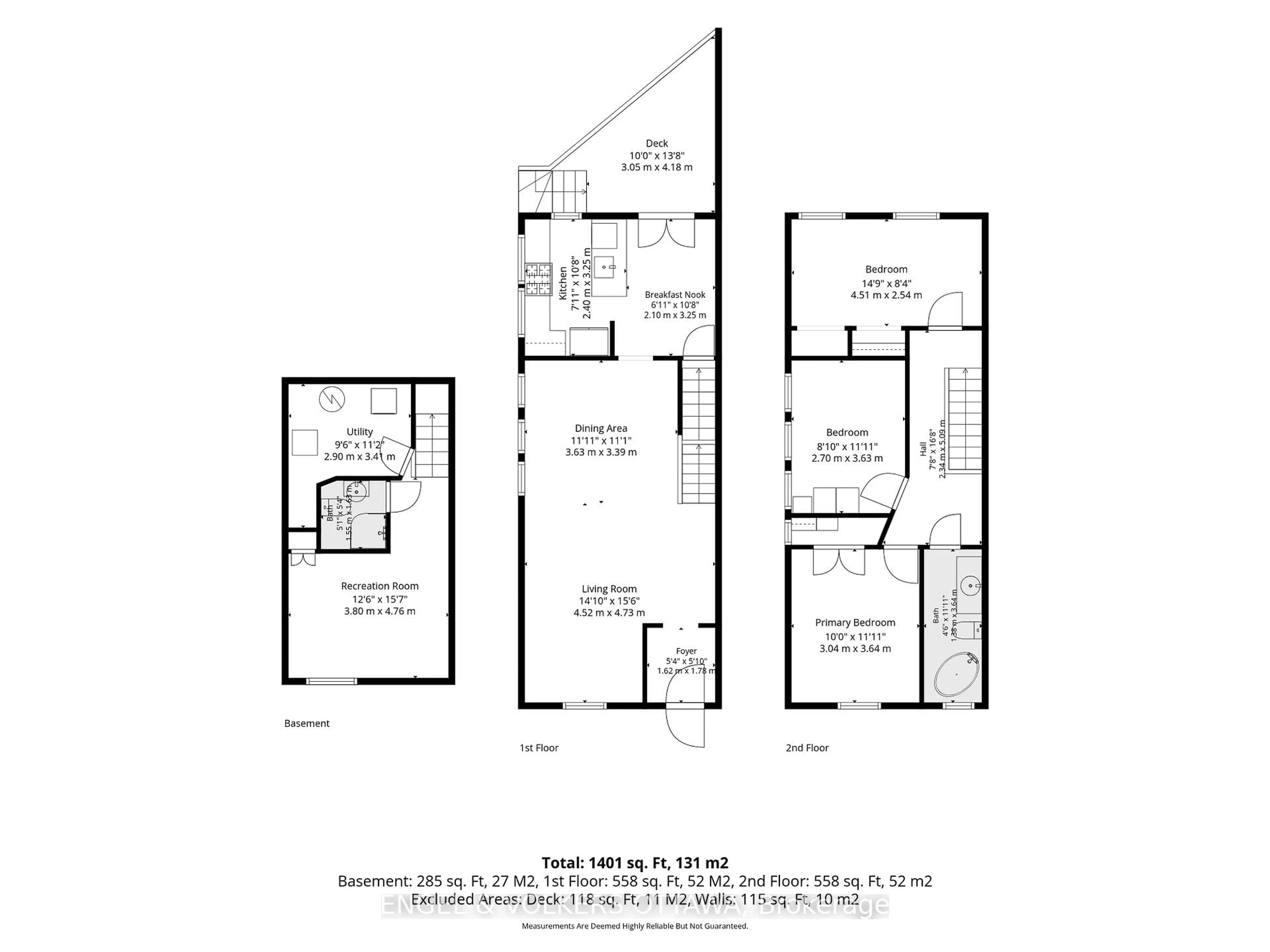Floor plan for 140 River Lane, Ottawa Ontario K1M 1T1