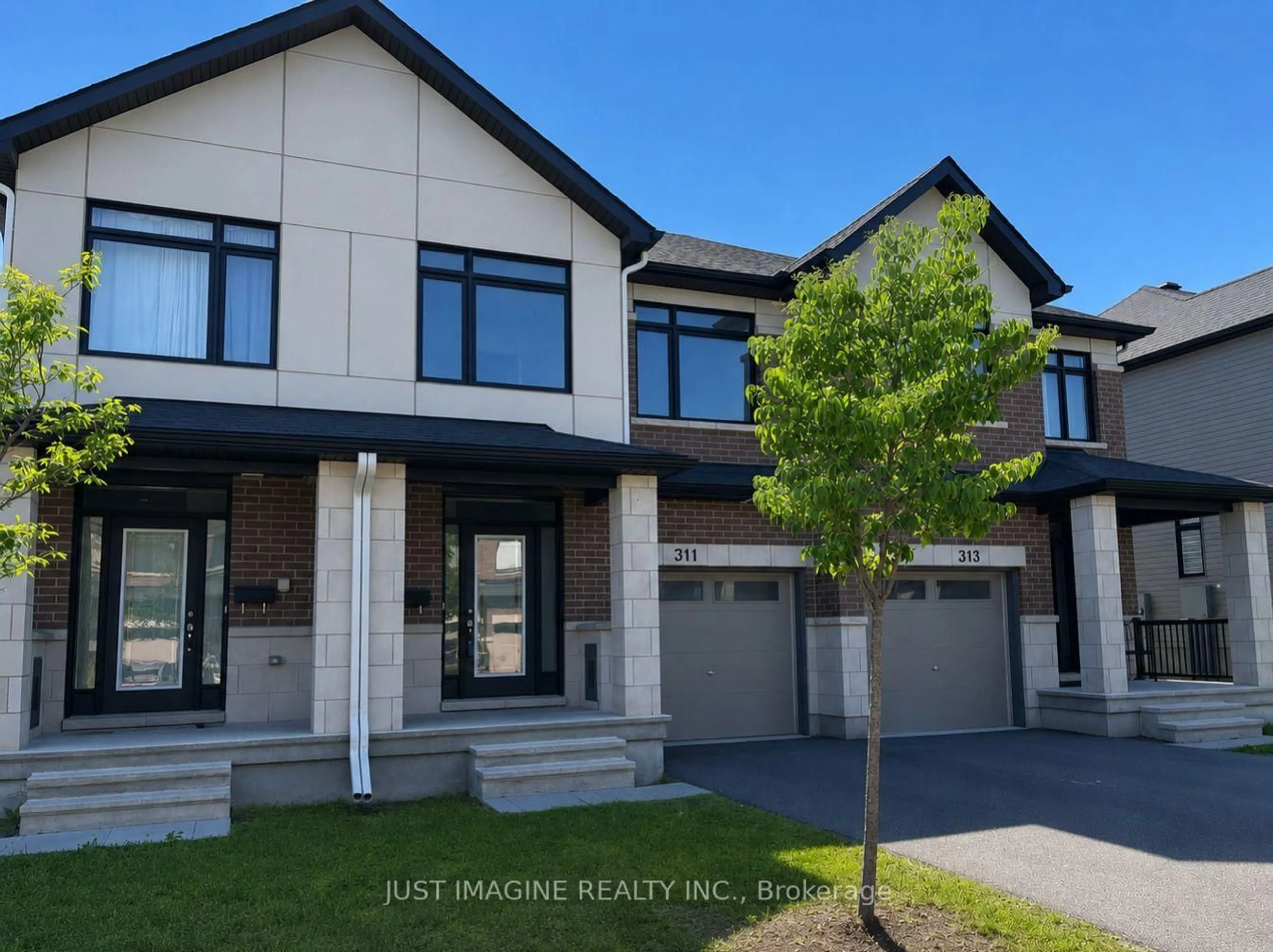 Home with brick exterior material, street for 311 Ibanez Walk, Ottawa Ontario K1T 0V8