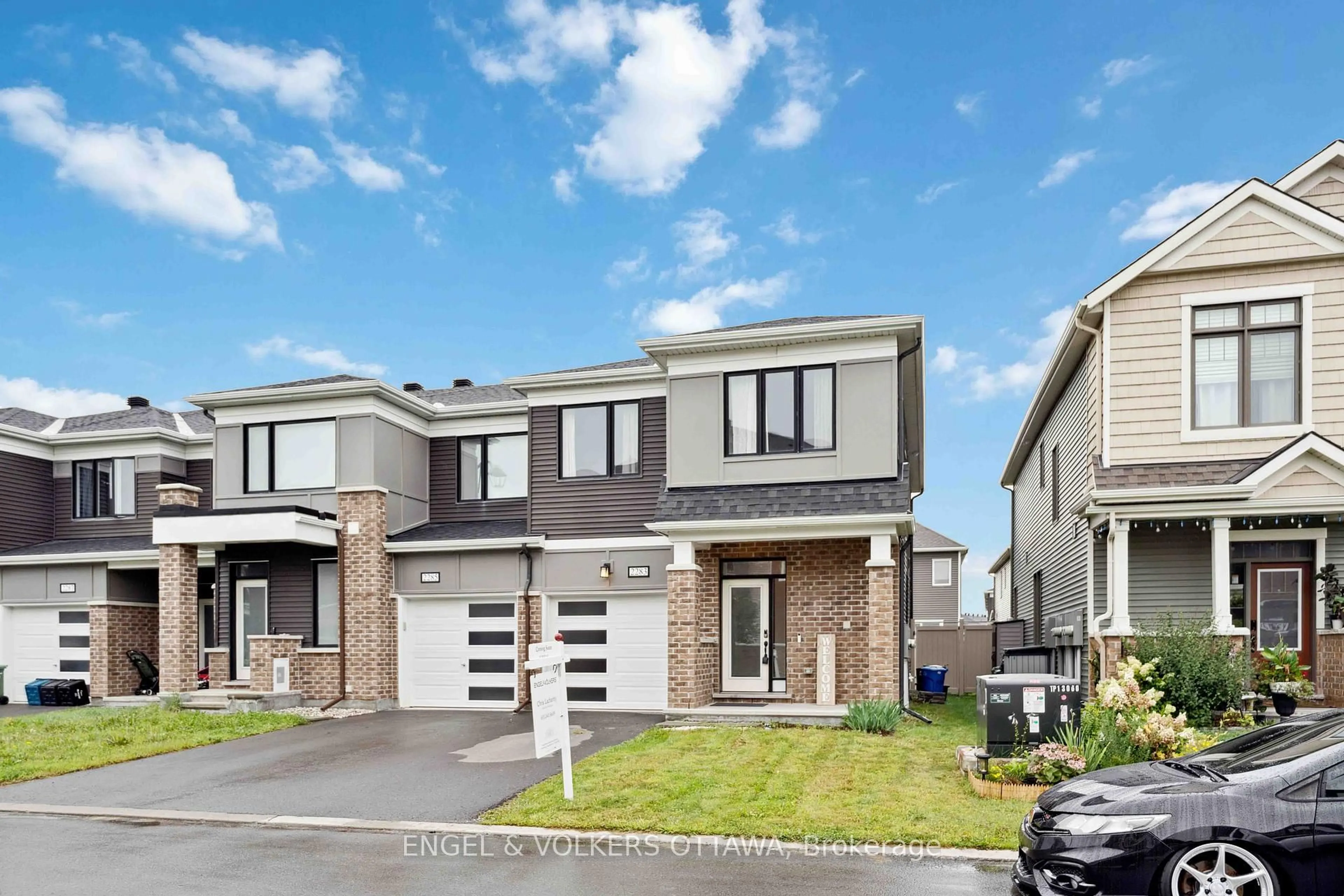 Home with brick exterior material, street for 2283 Watercolours Way, Ottawa Ontario K2J 6N2