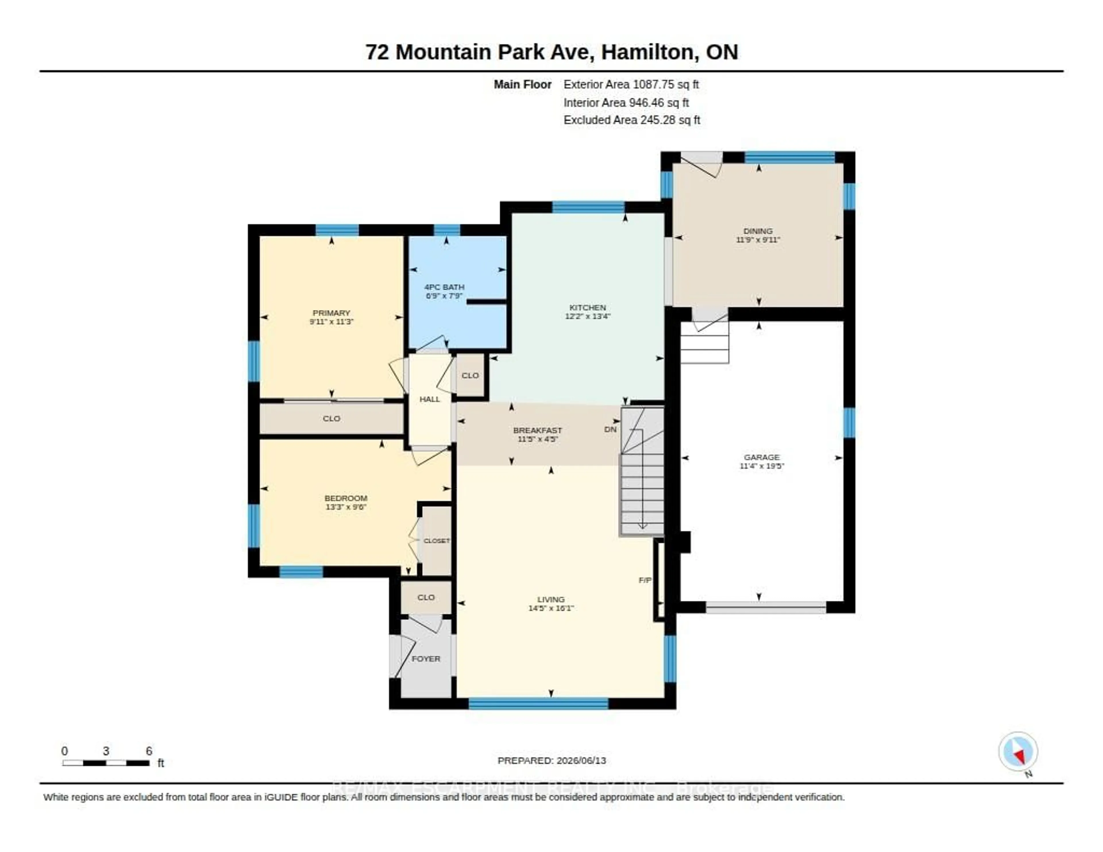 Floor plan for 72 Mountain Park Ave, Hamilton Ontario L9A 1A3