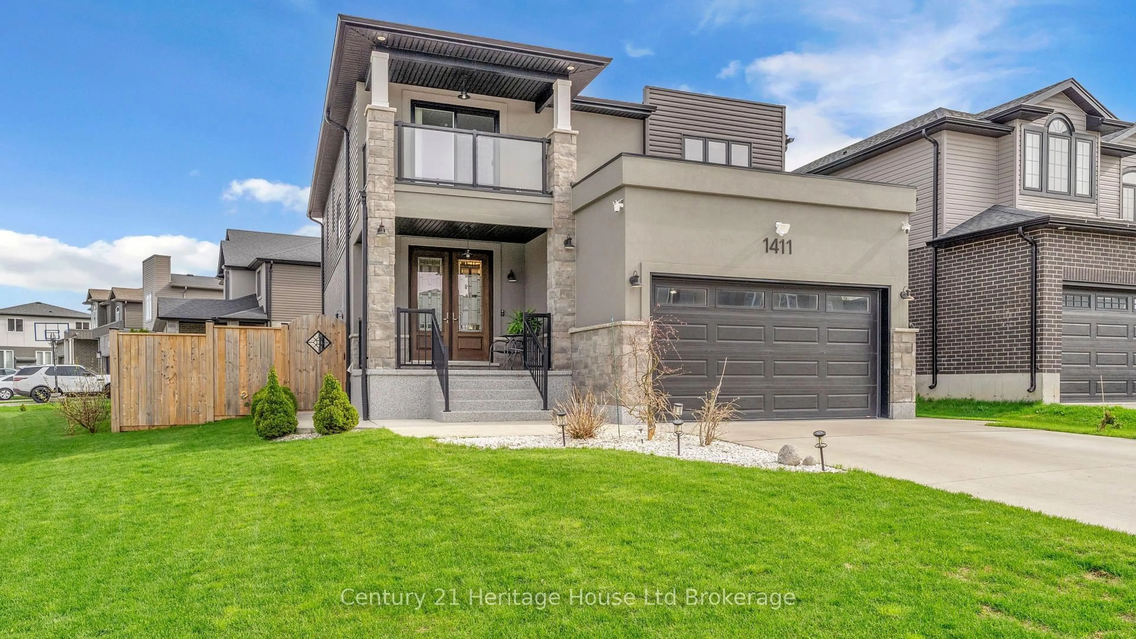 Home with brick exterior material, street for 1411 Sandbar St, London North Ontario N6G 0V4