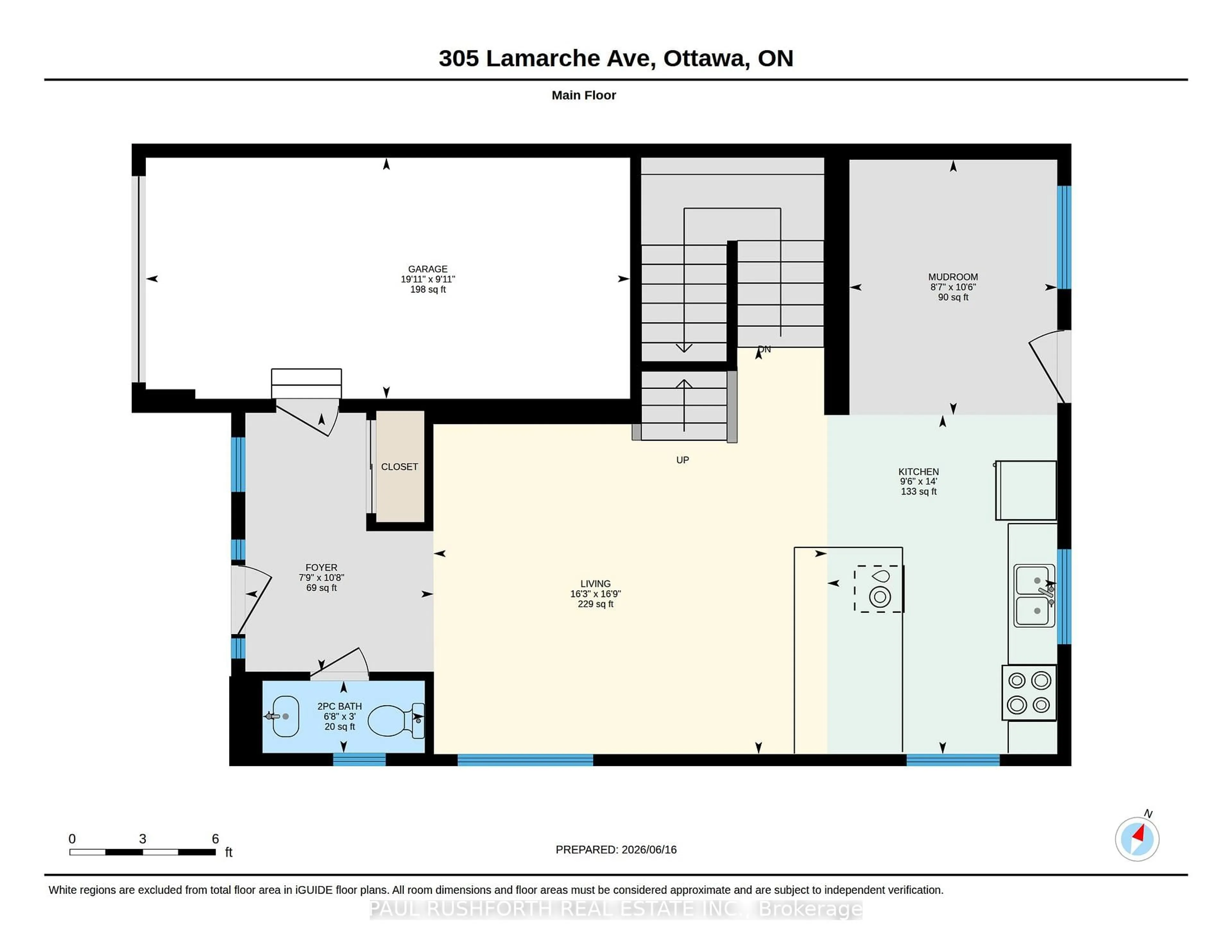 Floor plan for 305 Lamarche Ave, Ottawa Ontario K1W 0M6