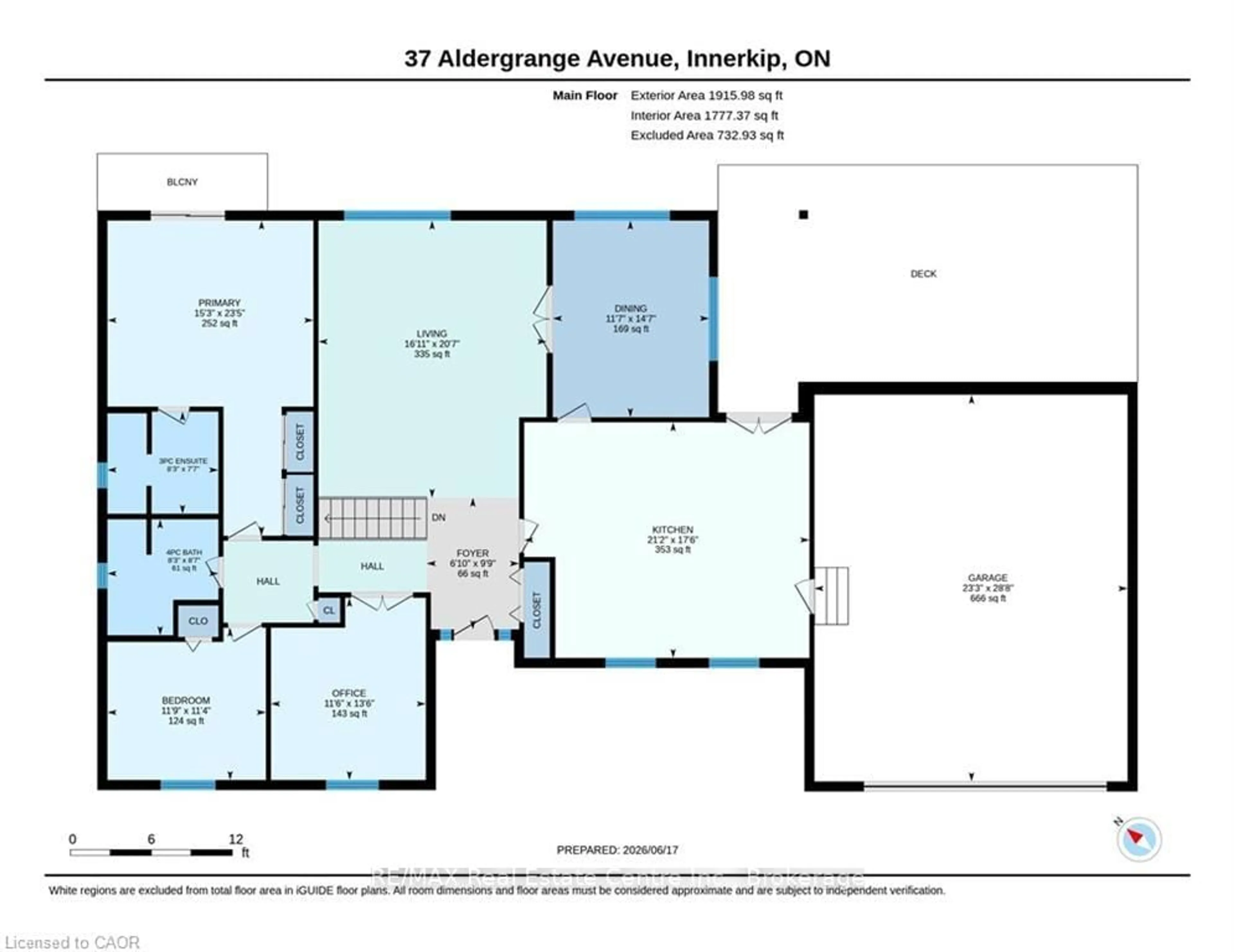 Floor plan for 37 Aldergrange Ave, East Zorra-Tavistock Ontario N0J 1M0