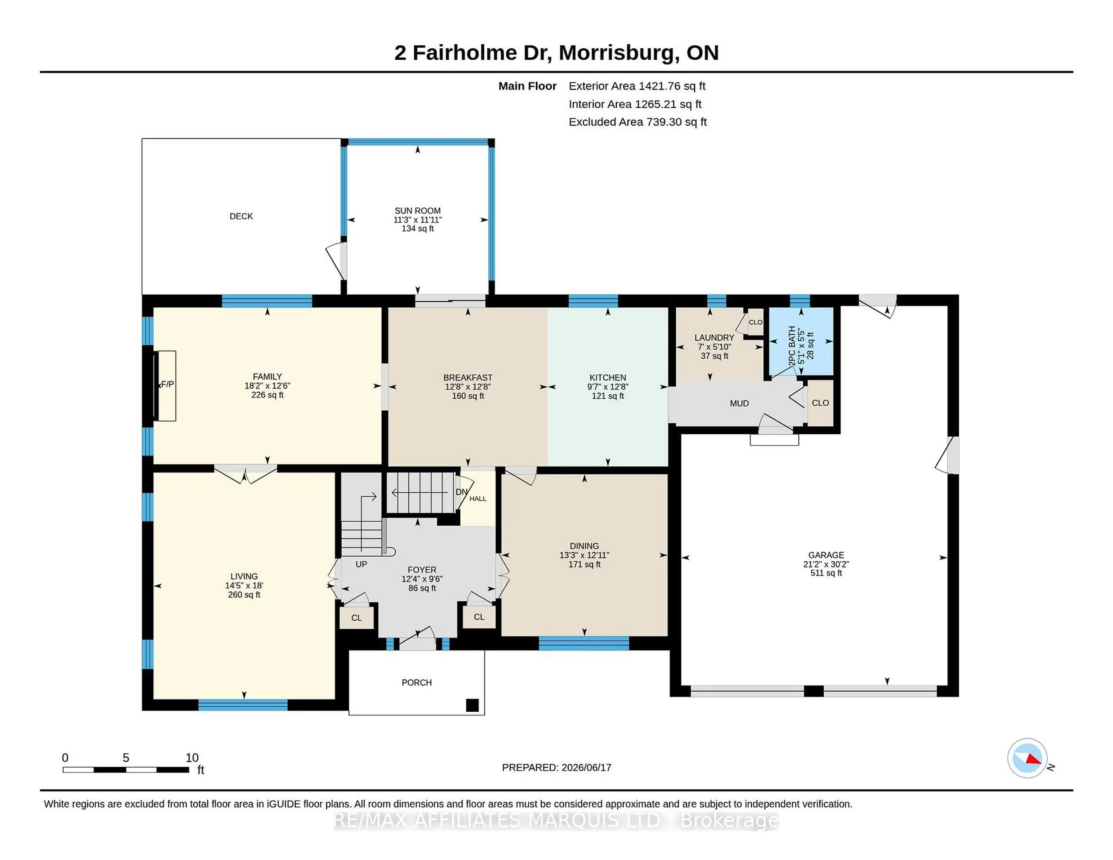 Floor plan for 2 Fairholme Dr, South Dundas Ontario K0C 1X0