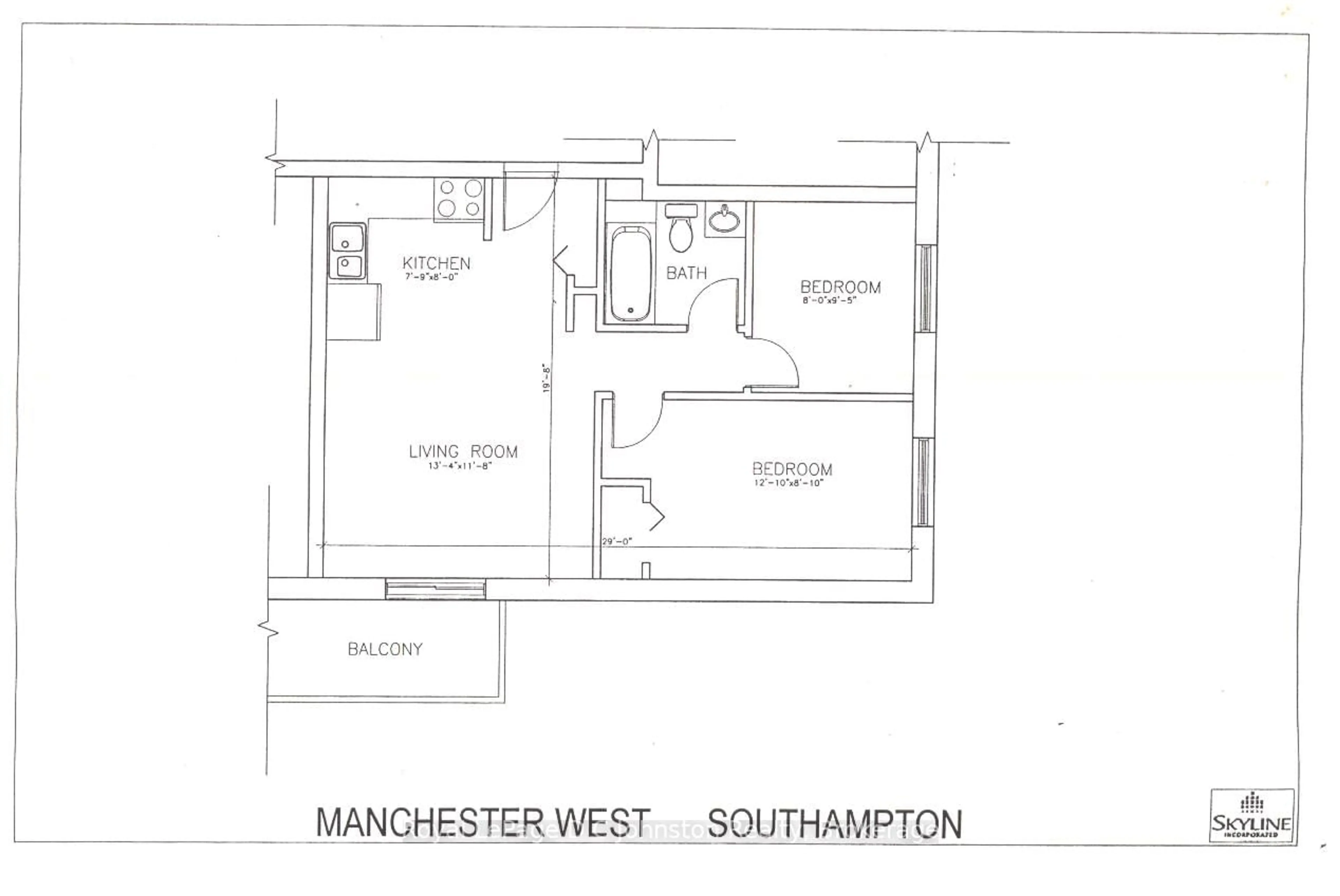 Floor plan for 229 Adelaide St #209, Saugeen Shores Ontario N0H 2L0