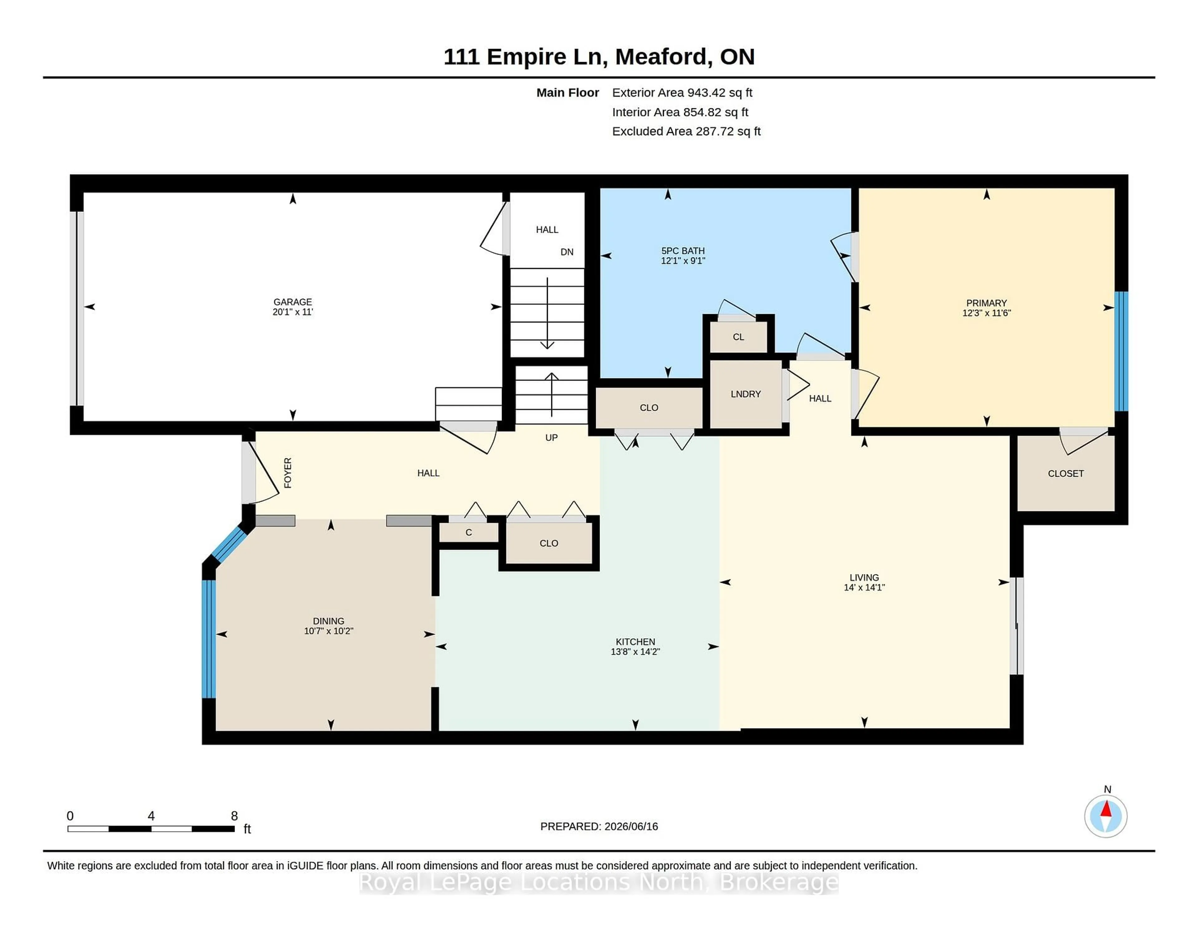 Floor plan for 111 Empire Lane #18, Meaford Ontario N4L 0A5