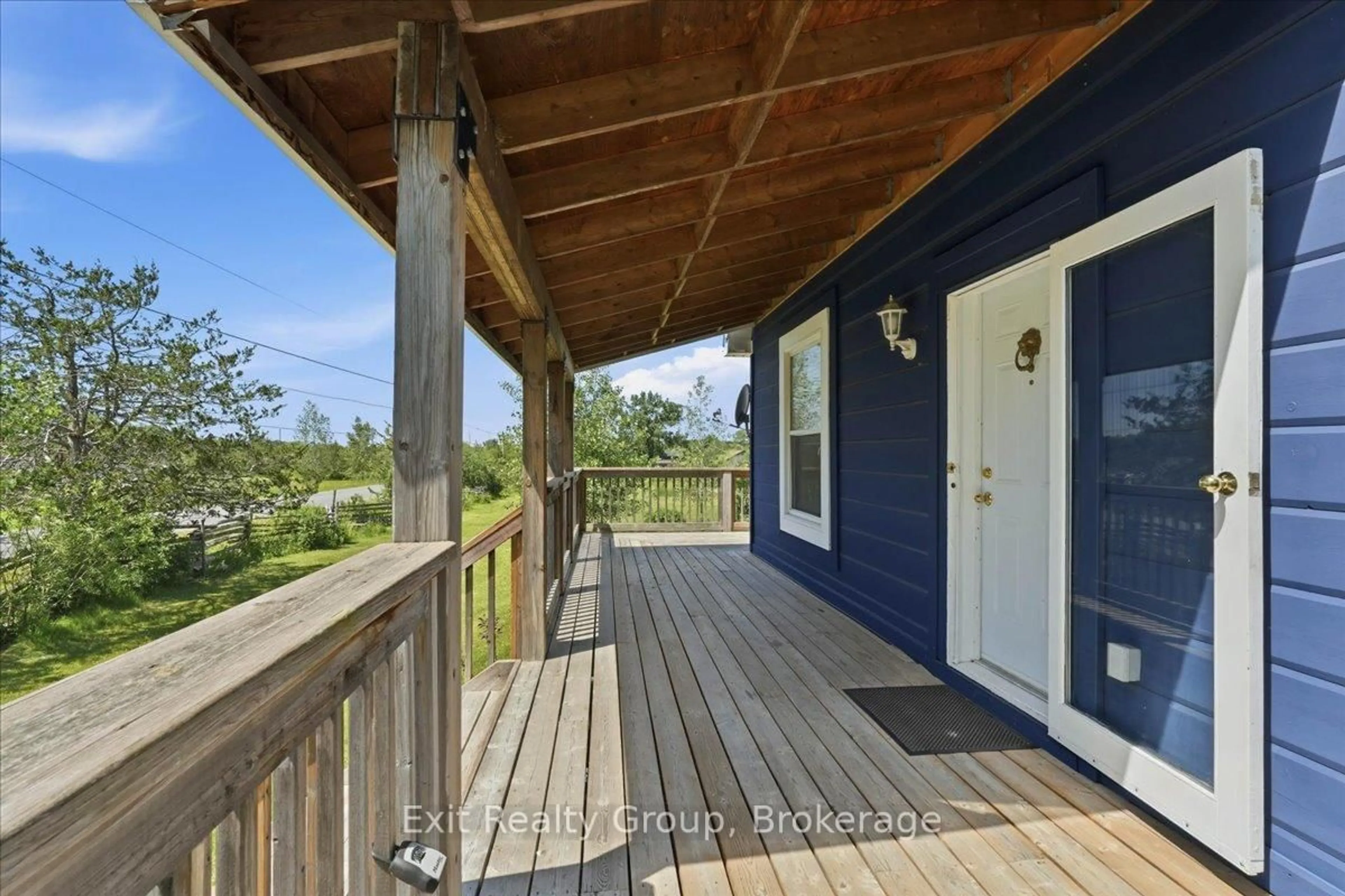 A pic from outside/outdoor area/front of a property/back of a property/a pic from drone, water/lake/river/ocean view for 910 Rosebush Rd, Hastings Ontario K0K 2C0