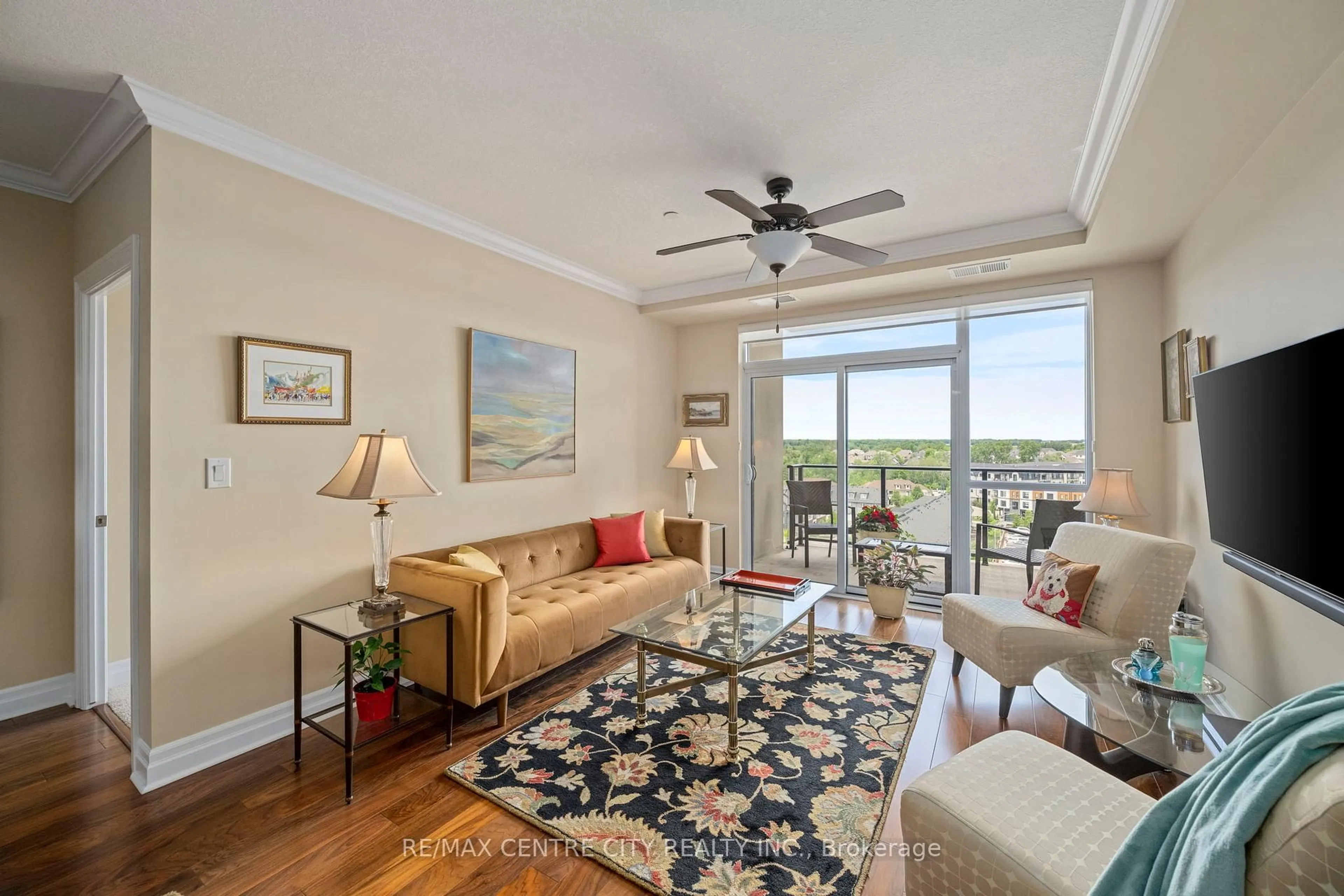 Living room with furniture, unknown for 240 Villagewalk Blvd #713, London North Ontario N6G 0P6