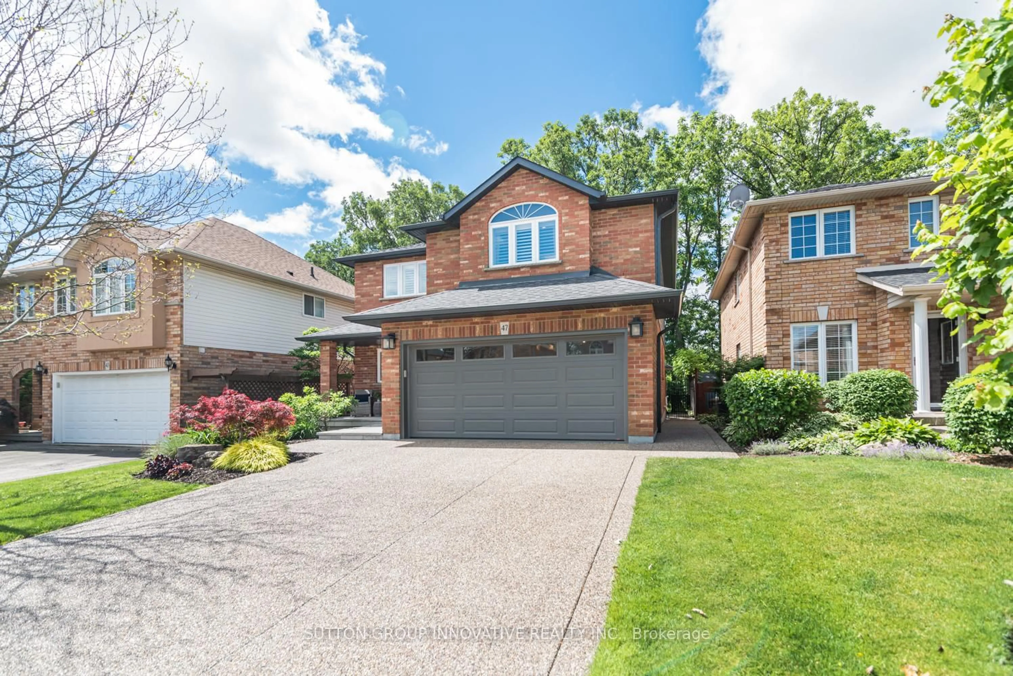 Home with brick exterior material, street for 47 Pantano Dr, Hamilton Ontario L9B 2S8