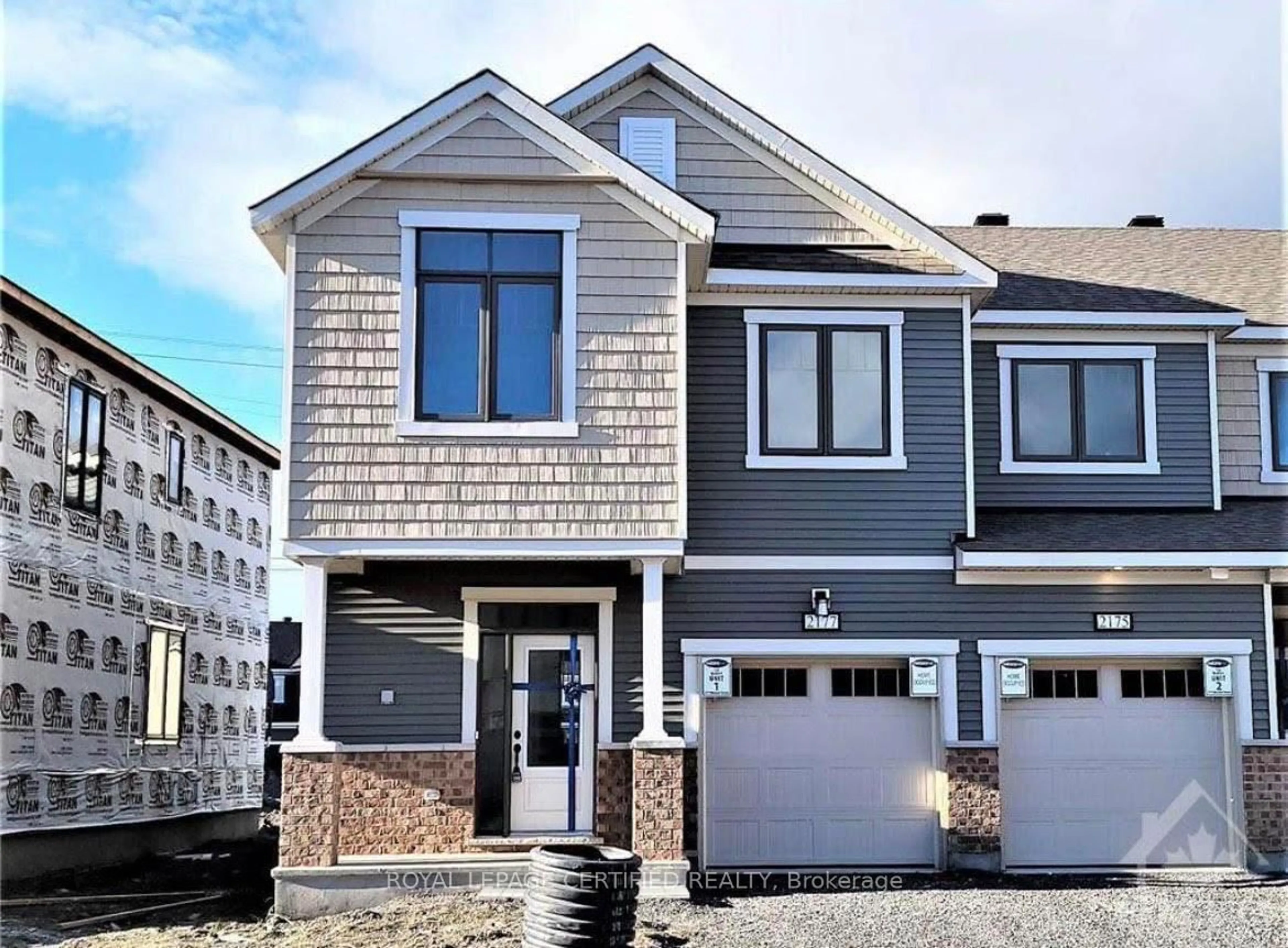 Home with vinyl exterior material, street for 2177 Winsome Terr, Orleans Ontario K4A 5N1
