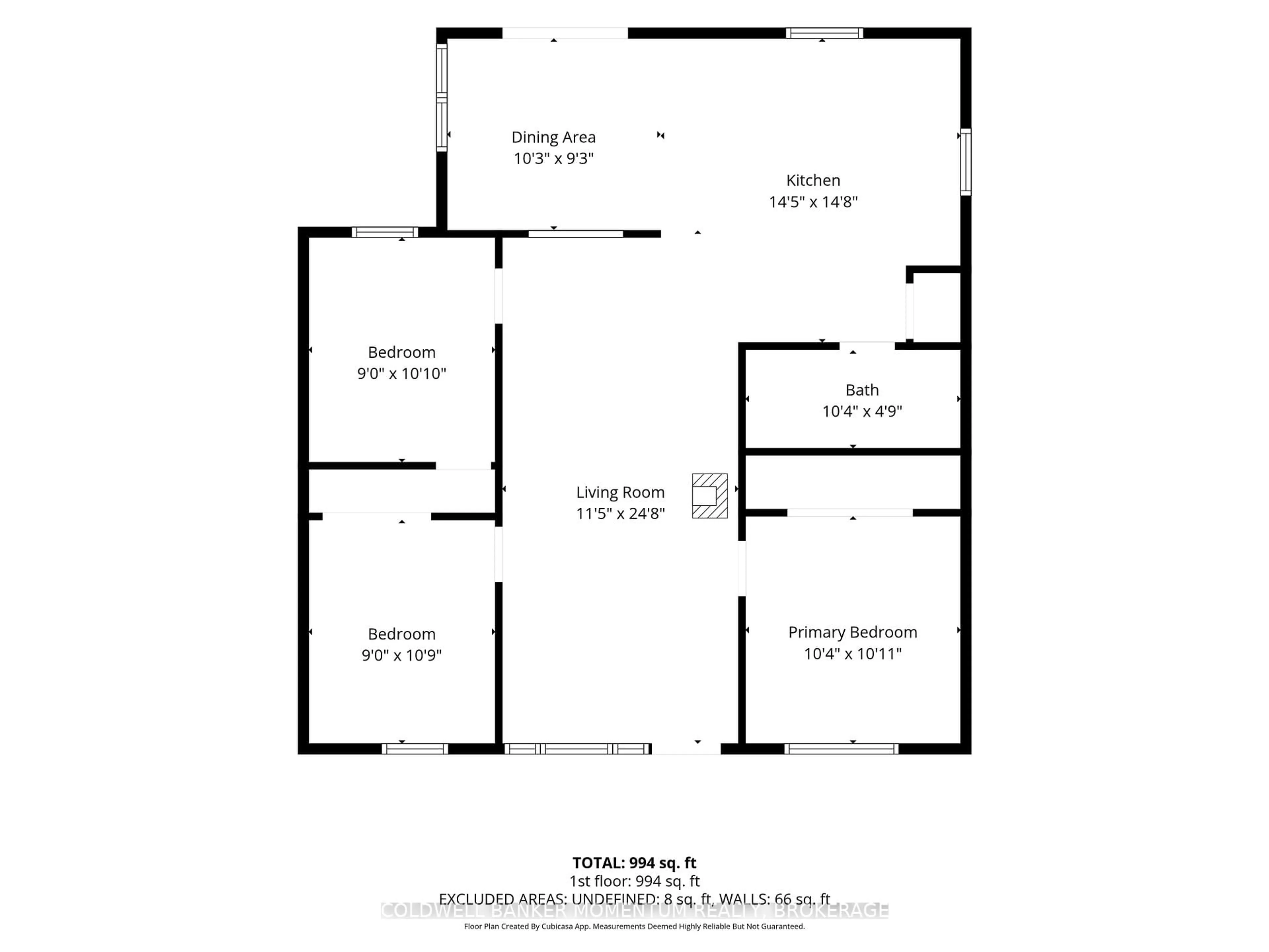 Floor plan for 11 Cove Lane, Norfolk Ontario N0E 1M0