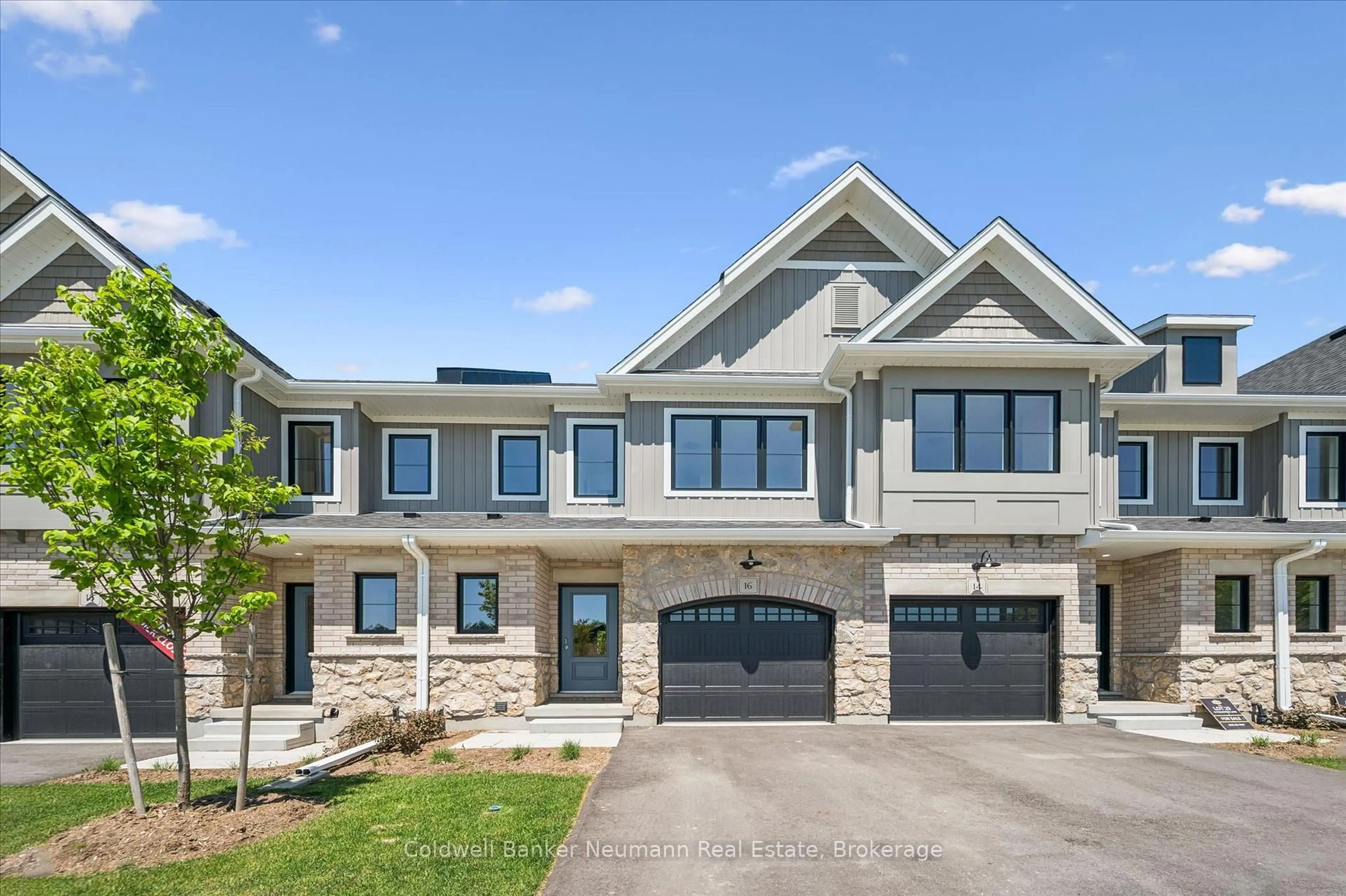 Home with brick exterior material, street for 16 Fieldstone Lane, Centre Wellington Ontario N0B 1S0