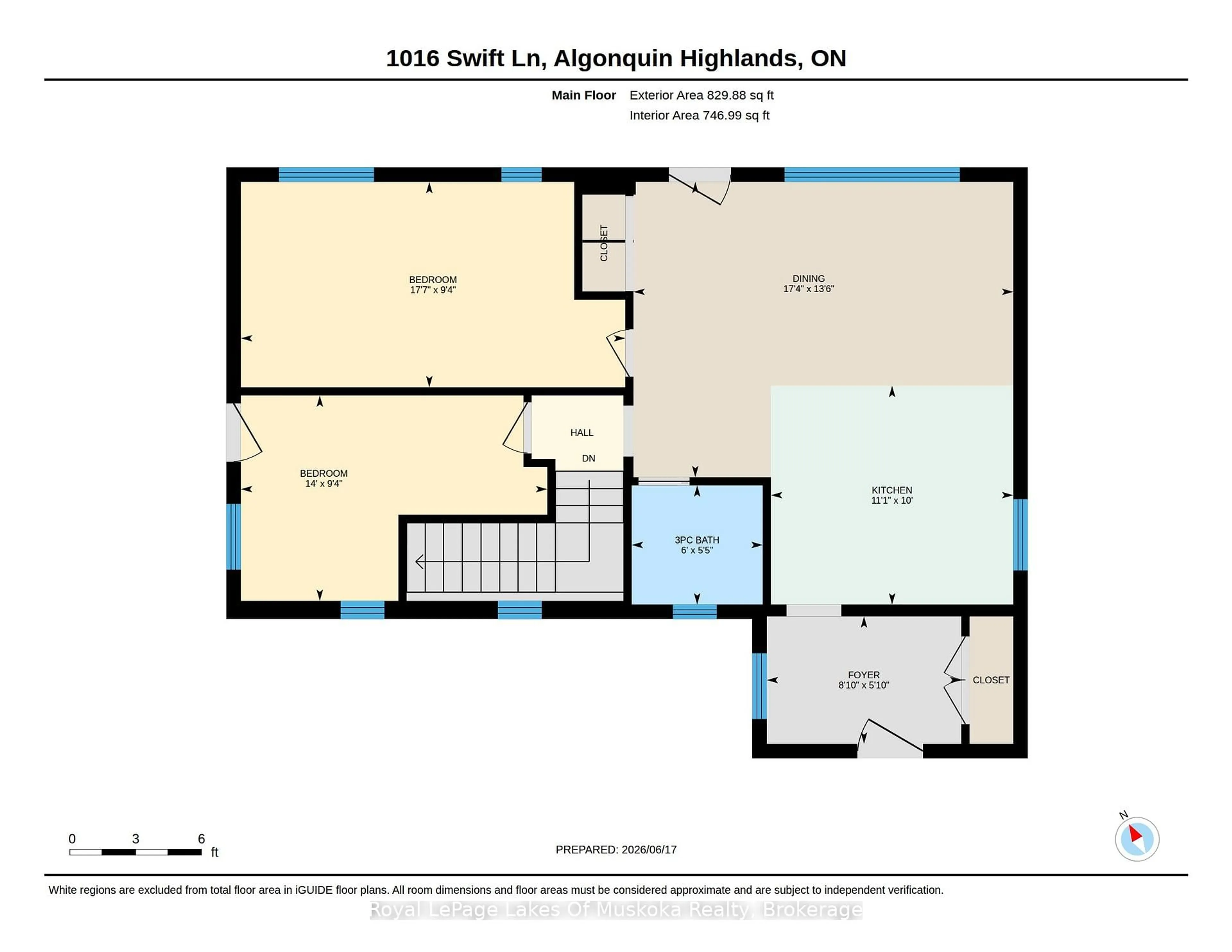 Floor plan for 1016 Swift Lane, Algonquin Highlands Ontario P0A 1E0