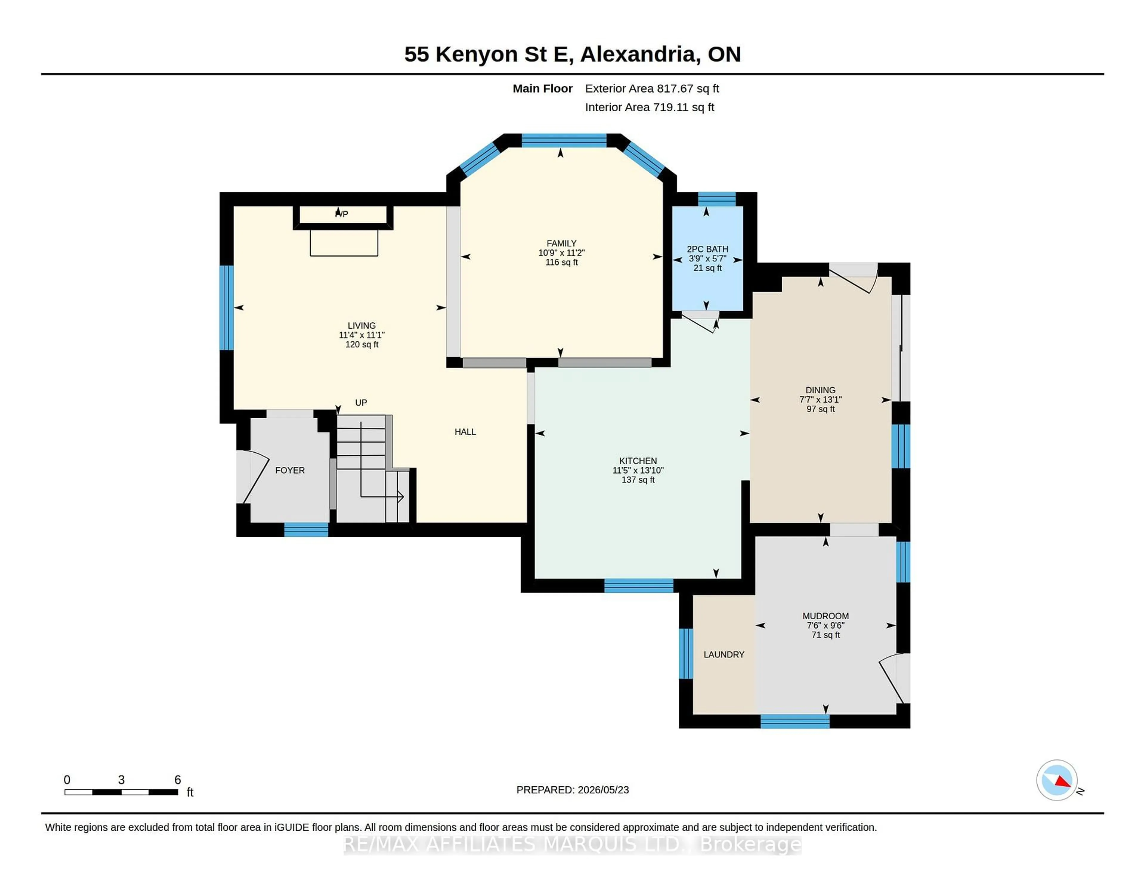 Floor plan for 55 Kenyon St, North Glengarry Ontario K0C 1A0