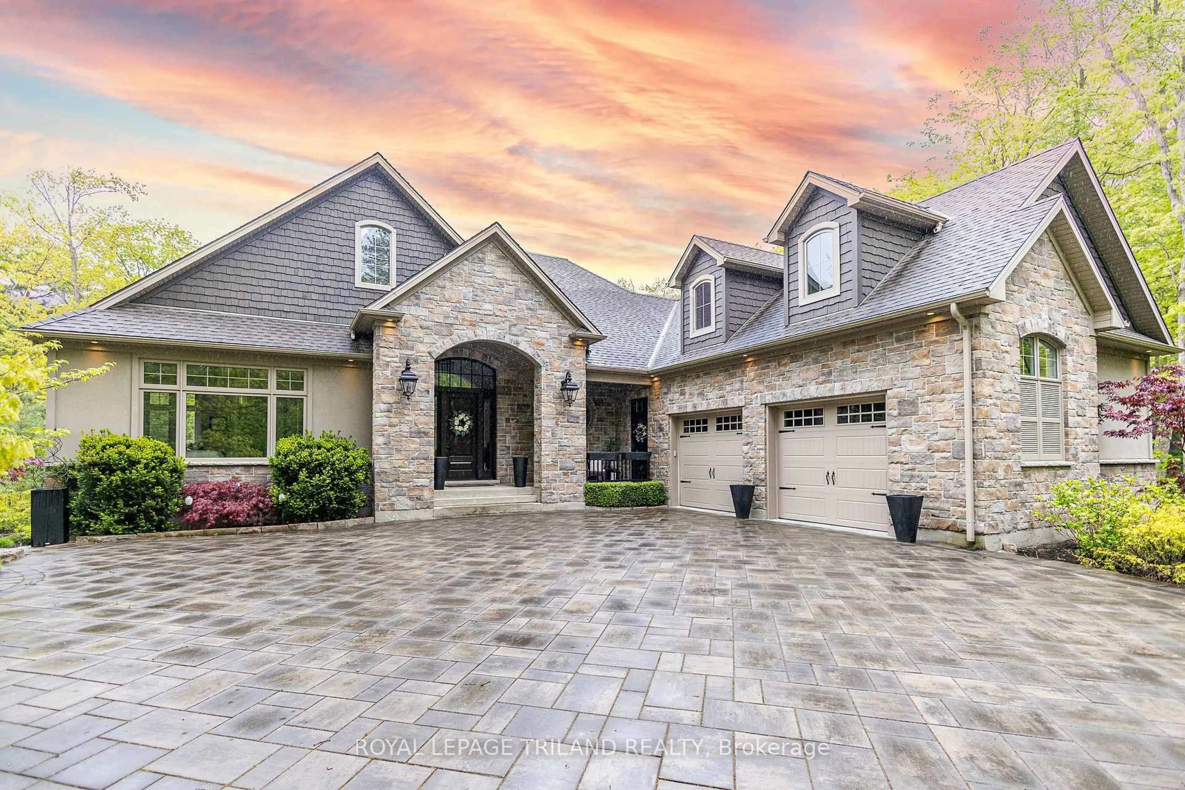 Home with brick exterior material, street for 10445 Pinetree Dr, Lambton Shores Ontario N0M 1T0
