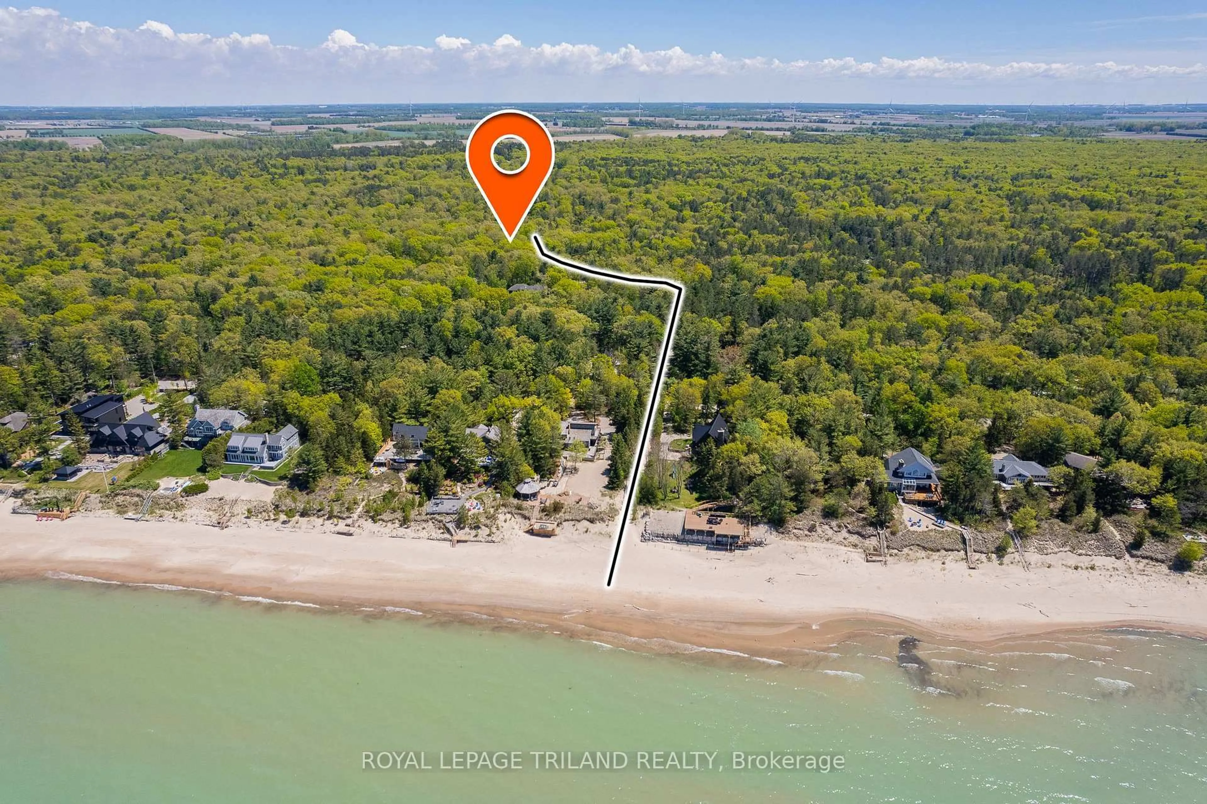 Picture of a map for 10445 Pinetree Dr, Lambton Shores Ontario N0M 1T0