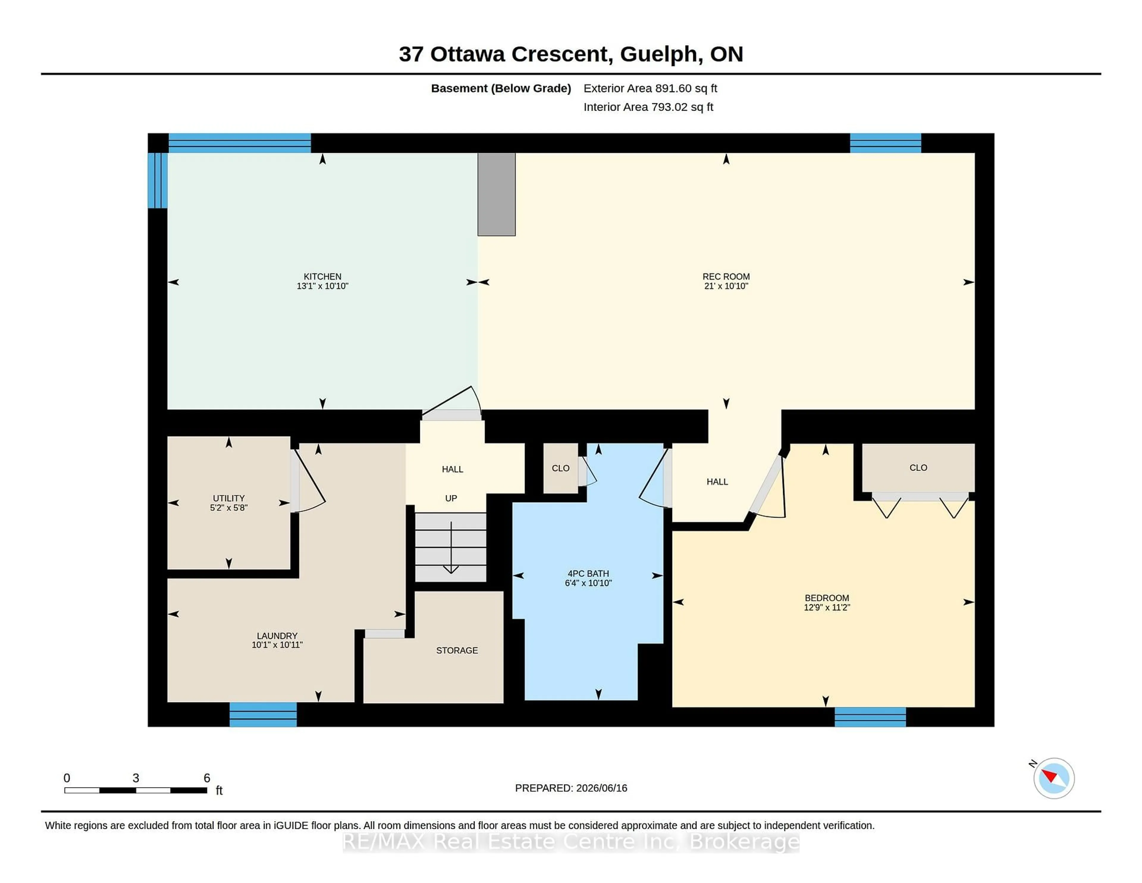Floor plan for 37 Ottawa Cres, Guelph Ontario N1E 2A5