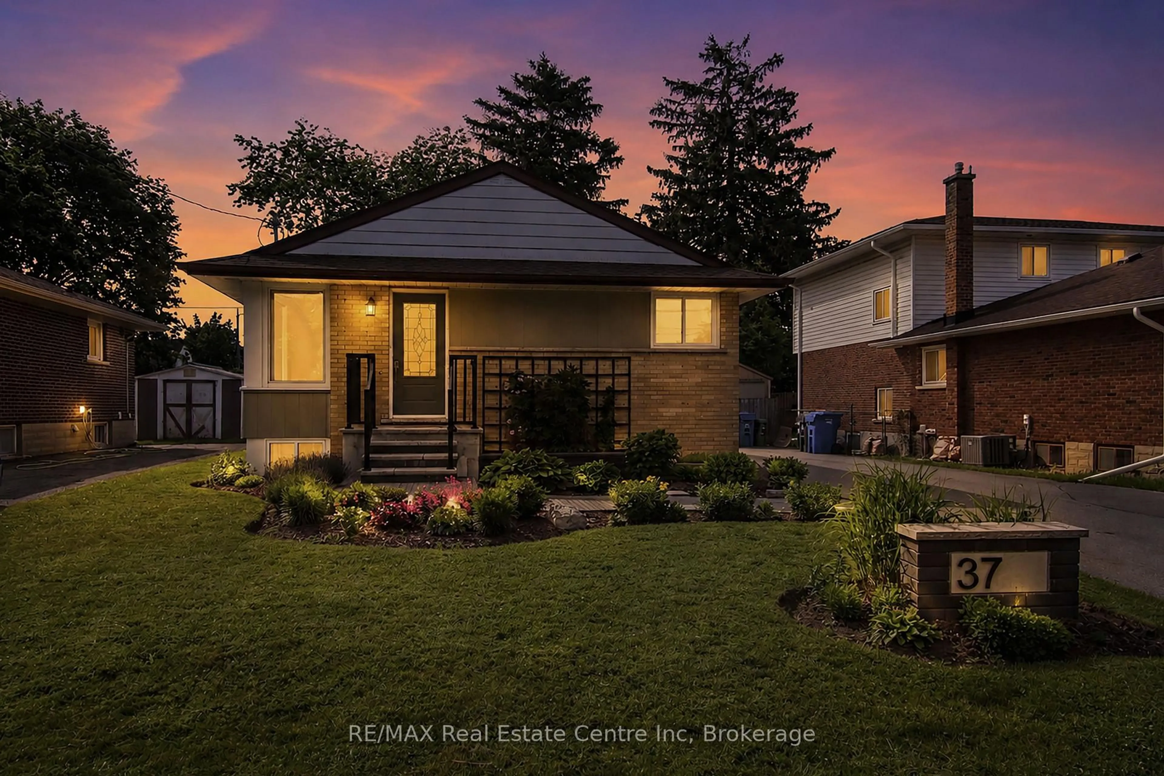 Home with brick exterior material, street for 37 Ottawa Cres, Guelph Ontario N1E 2A5