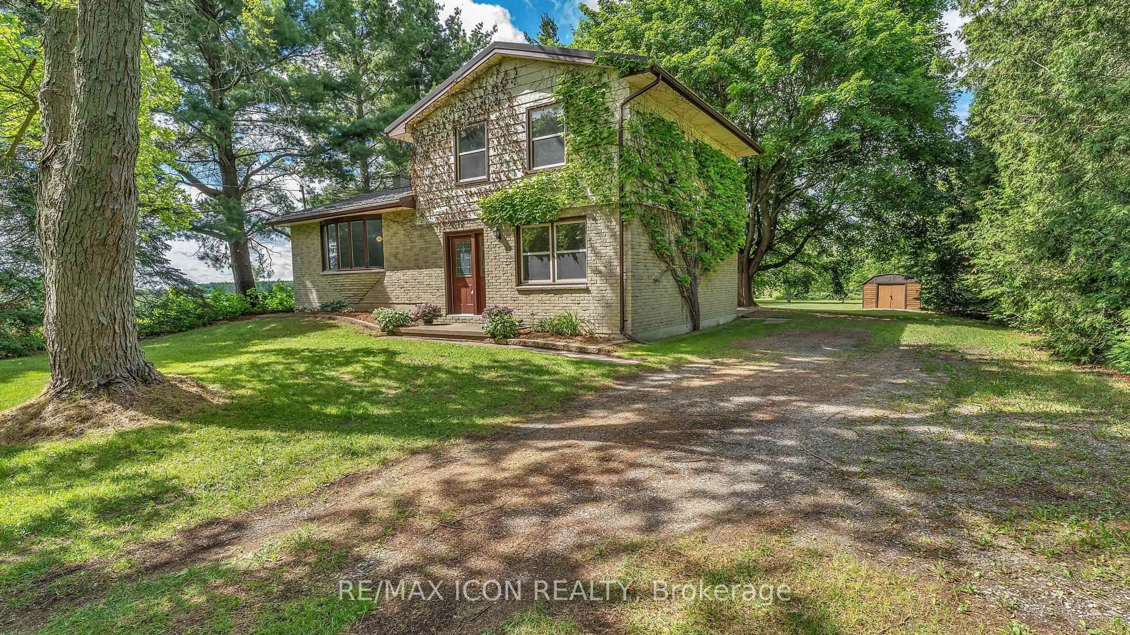 A pic from outside/outdoor area/front of a property/back of a property/a pic from drone, street for 23163 Nairn Rd, Middlesex Centre Ontario N0L 1R0