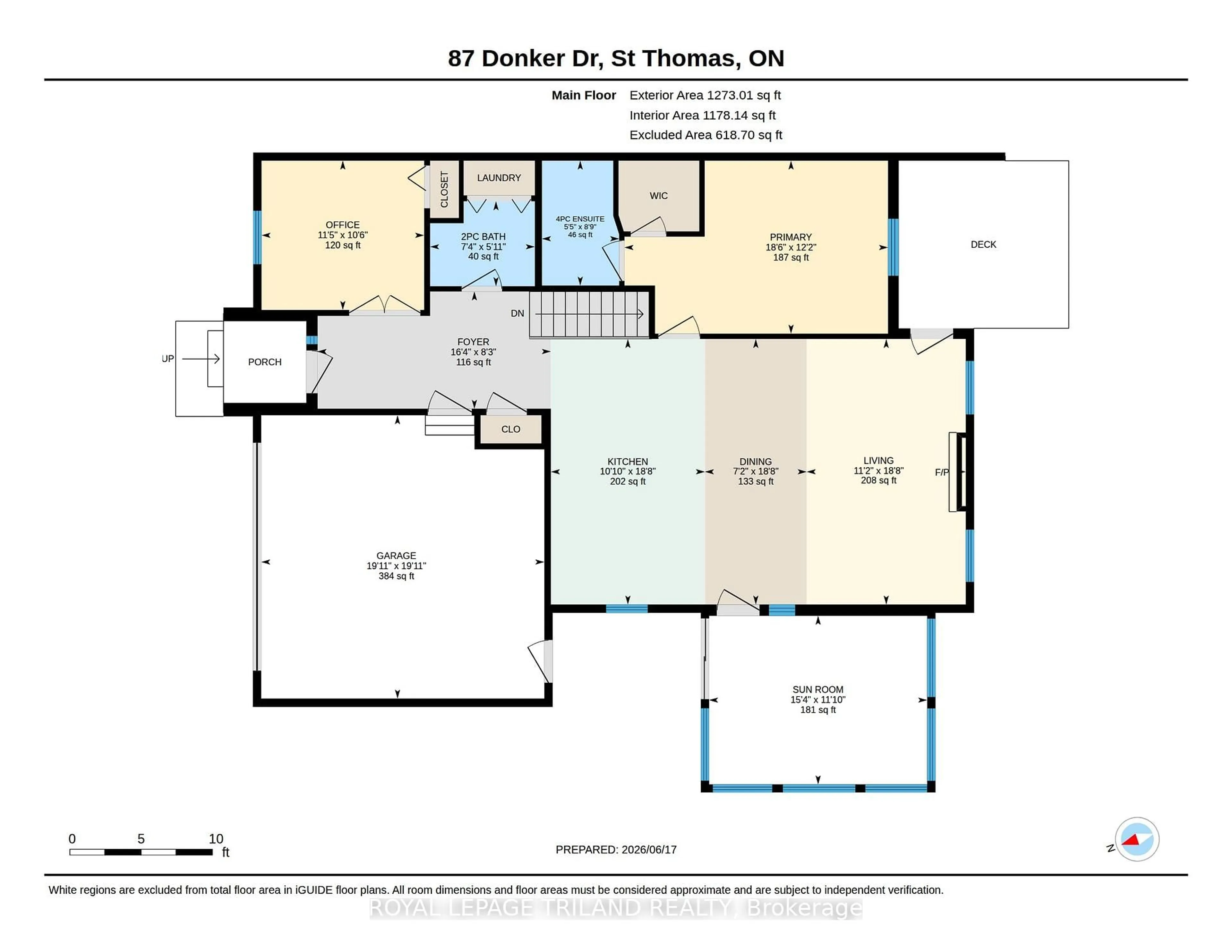Floor plan for 87 Donker Dr #14, St. Thomas Ontario N5P 4L2