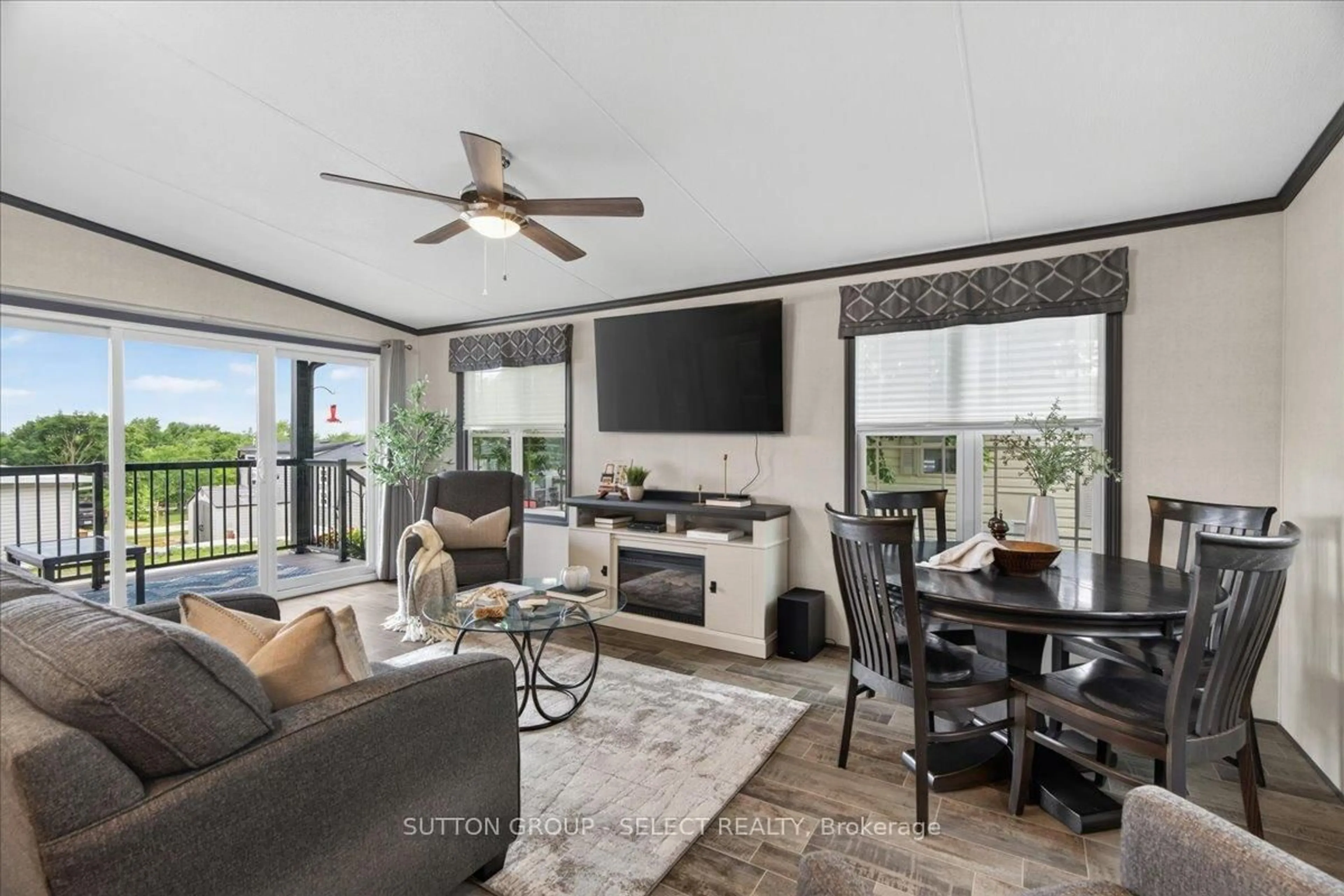 Living room with furniture, unknown for 8685 Rock Glen Rd #415, Lambton Shores Ontario N0M 1B0