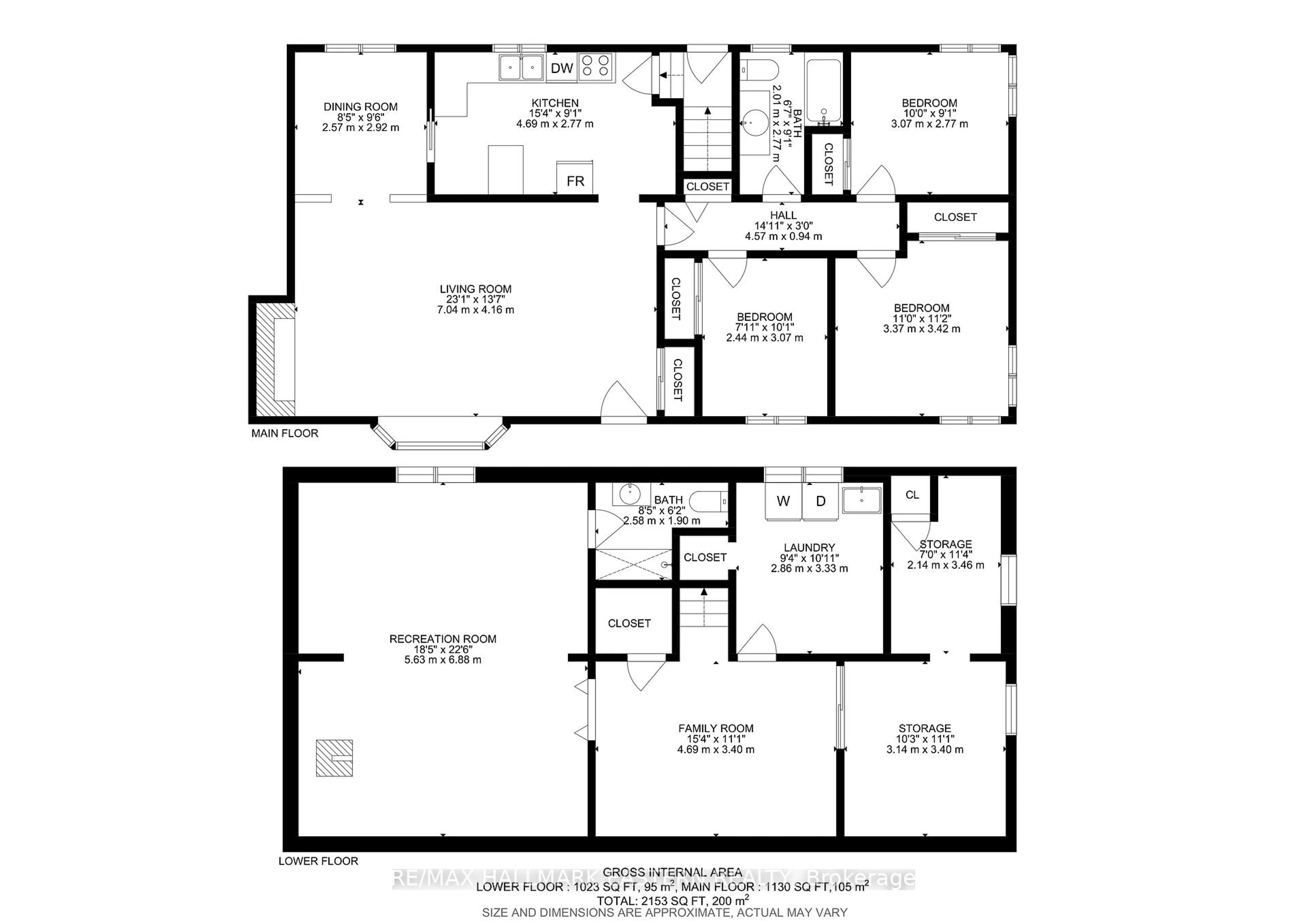 Floor plan for 47 Springbrook Dr, Peterborough Ontario K9J 1L3