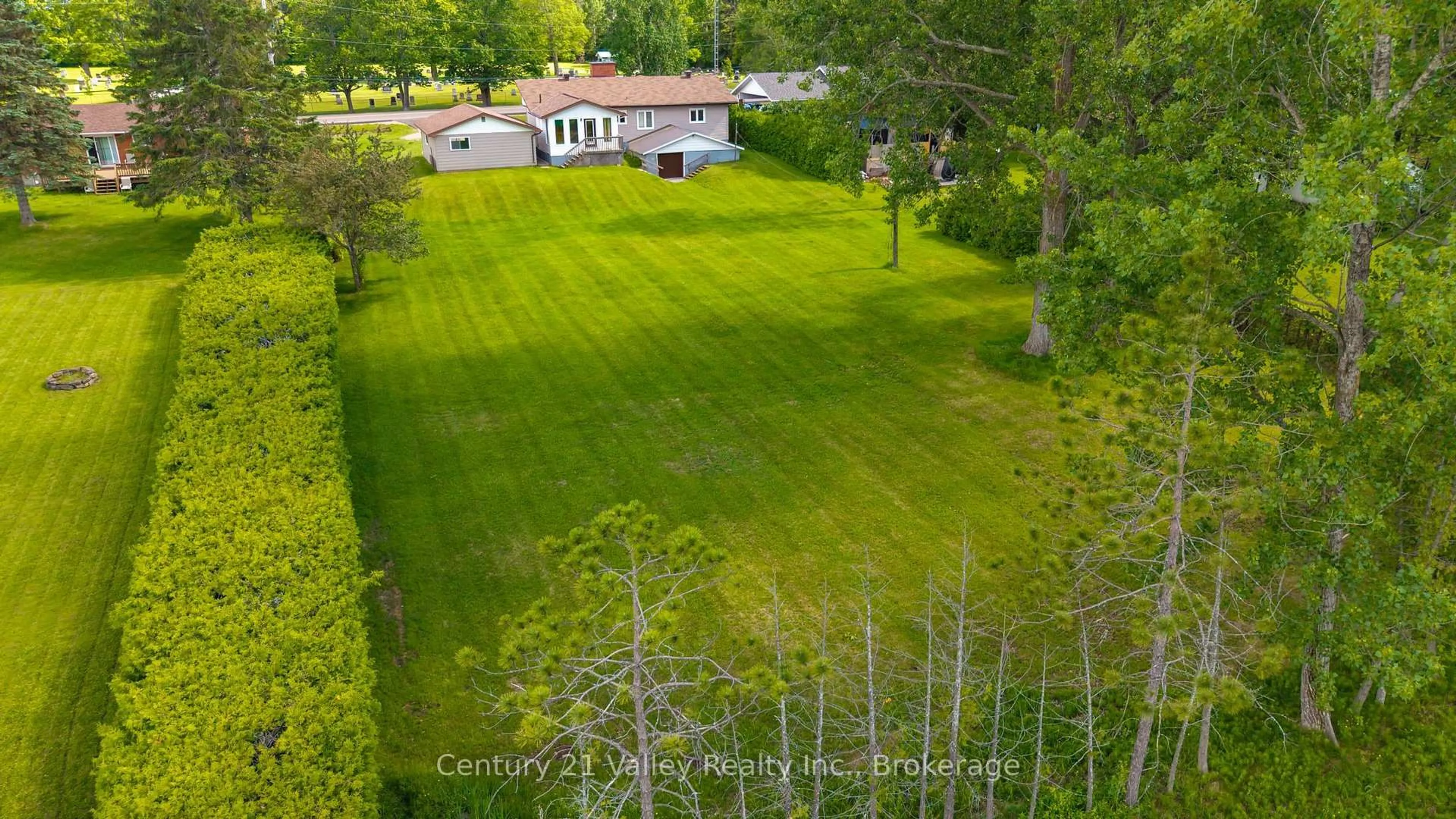 A pic from outside/outdoor area/front of a property/back of a property/a pic from drone, forest/trees view for 32 Foymount Rd, Eganville Ontario K0J 1T0
