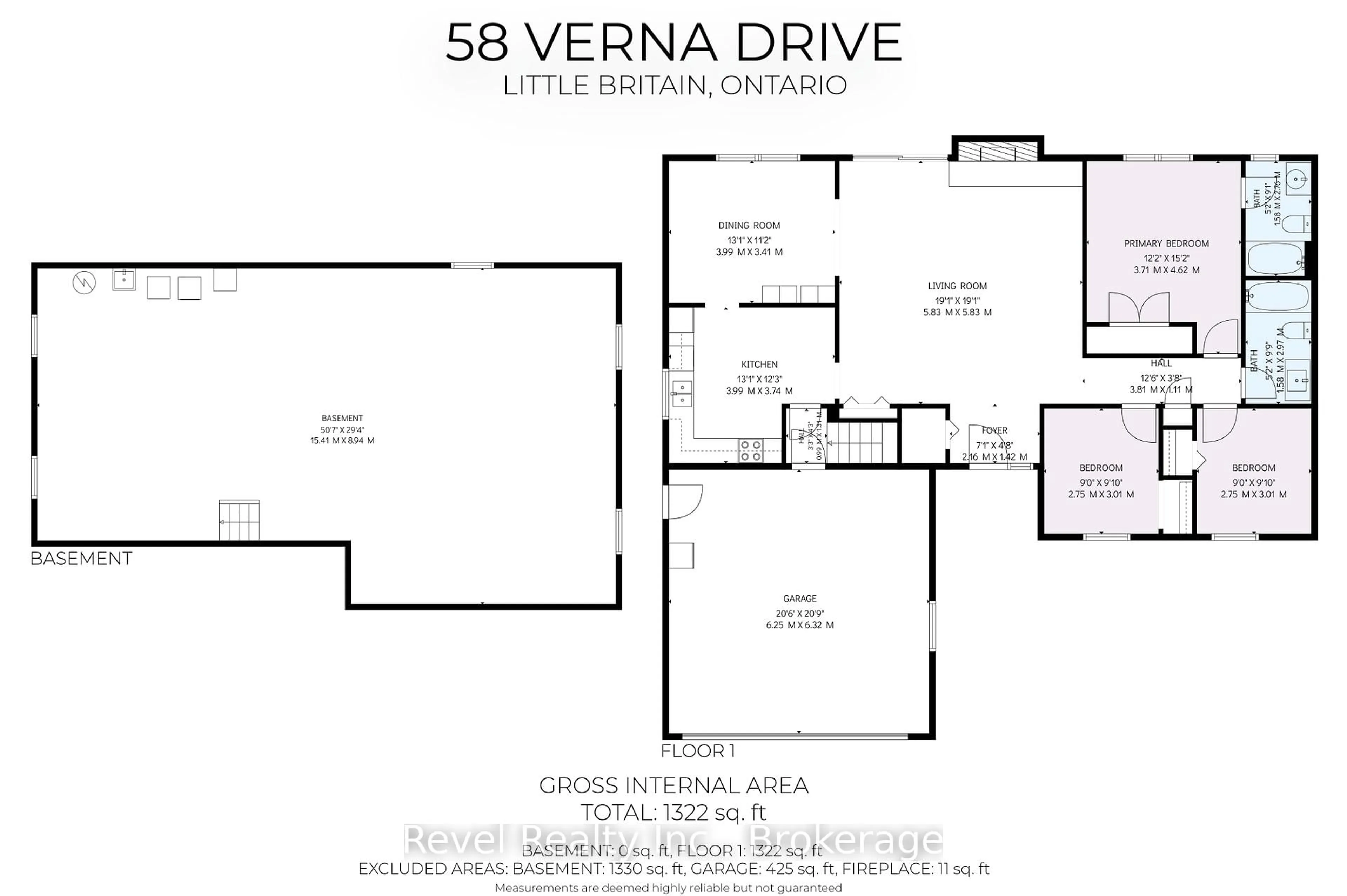 Floor plan for 58 Verna Dr, Kawartha Lakes Ontario K0M 2C0