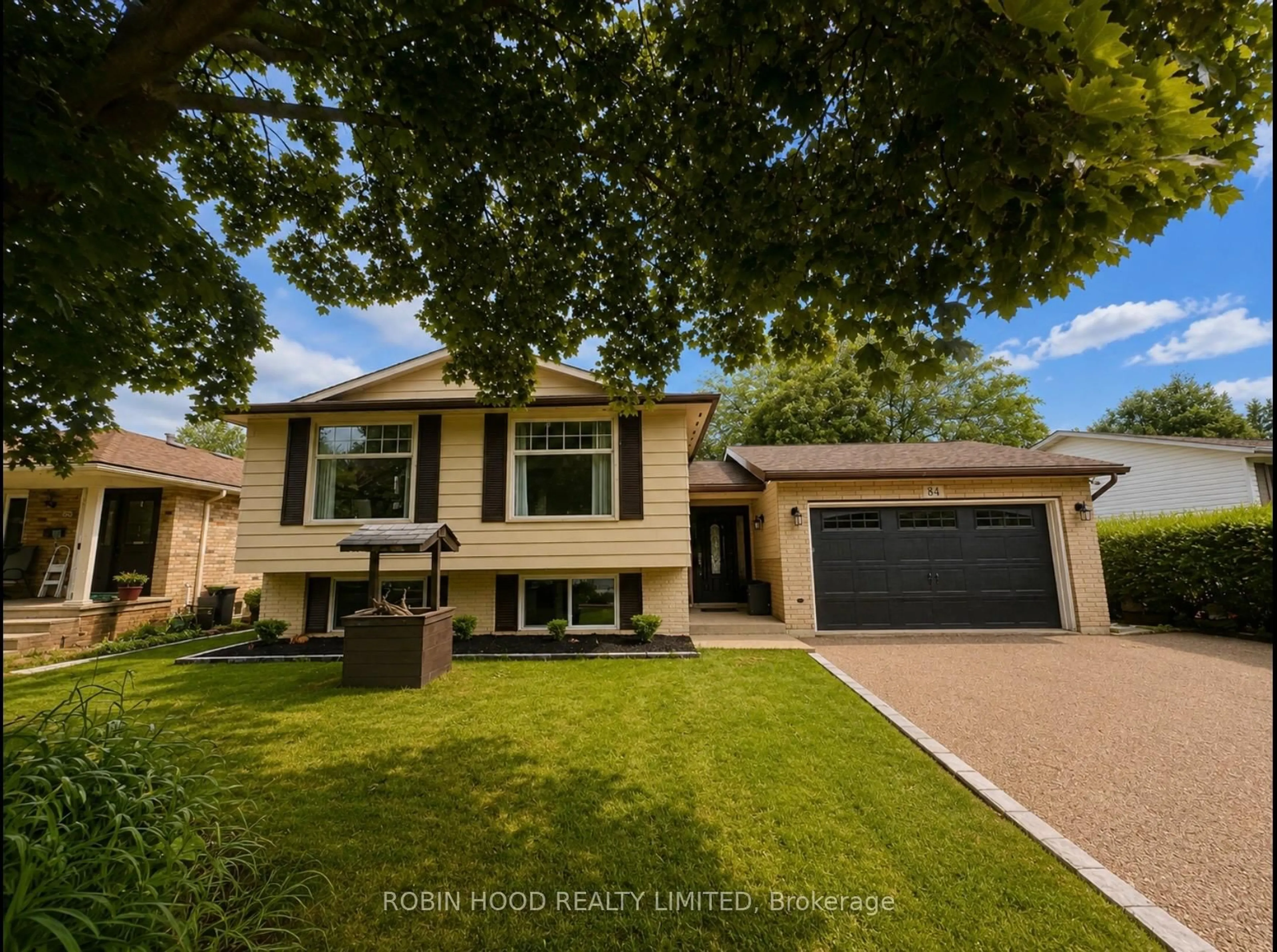 Home with vinyl exterior material, street for 84 Elgar Ave, Hamilton Ontario L9C 4E5