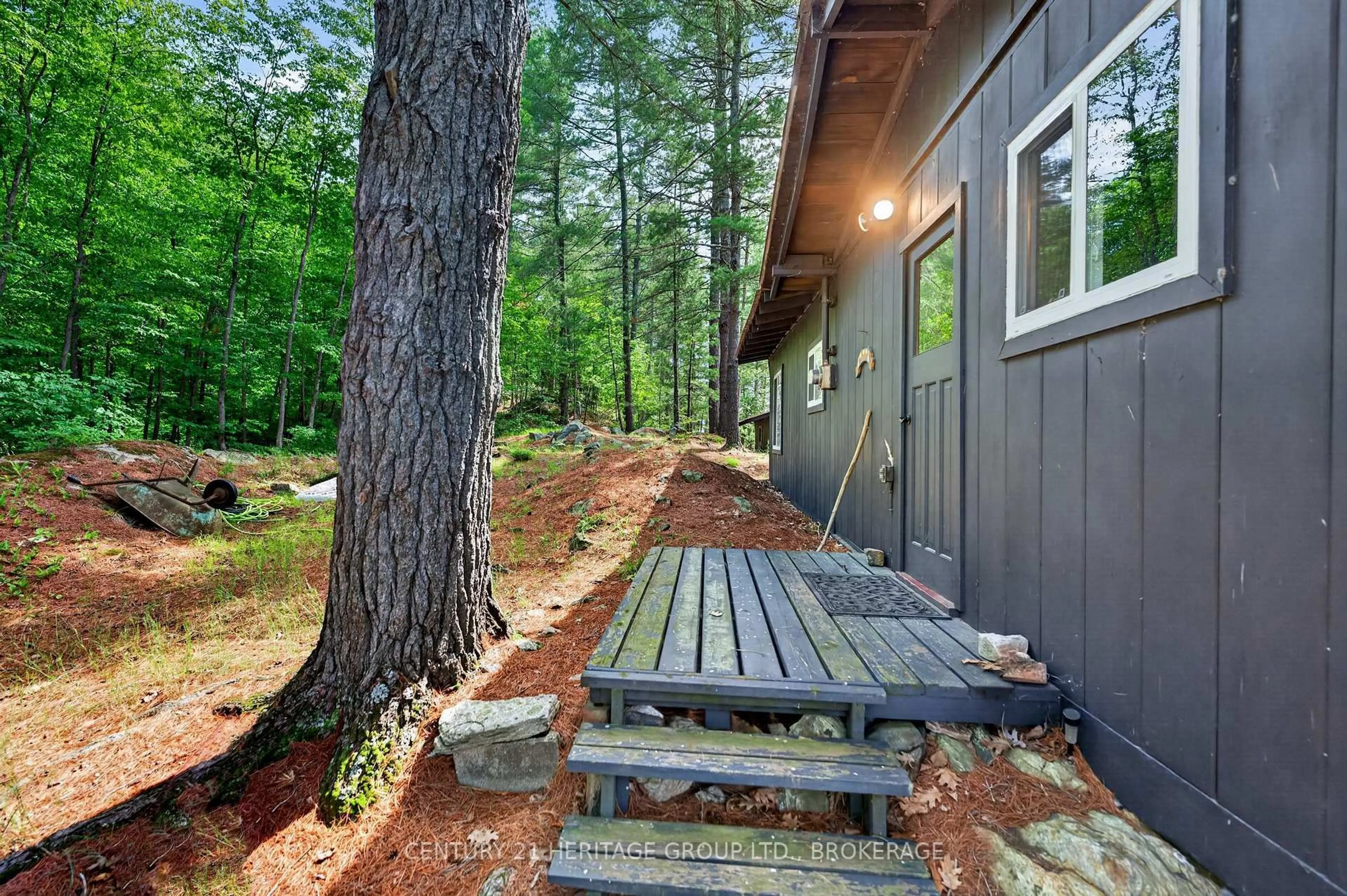 Patio, forest/trees view for 24853 Eagle Lake Rd, Tichborne Ontario K0H 2V0