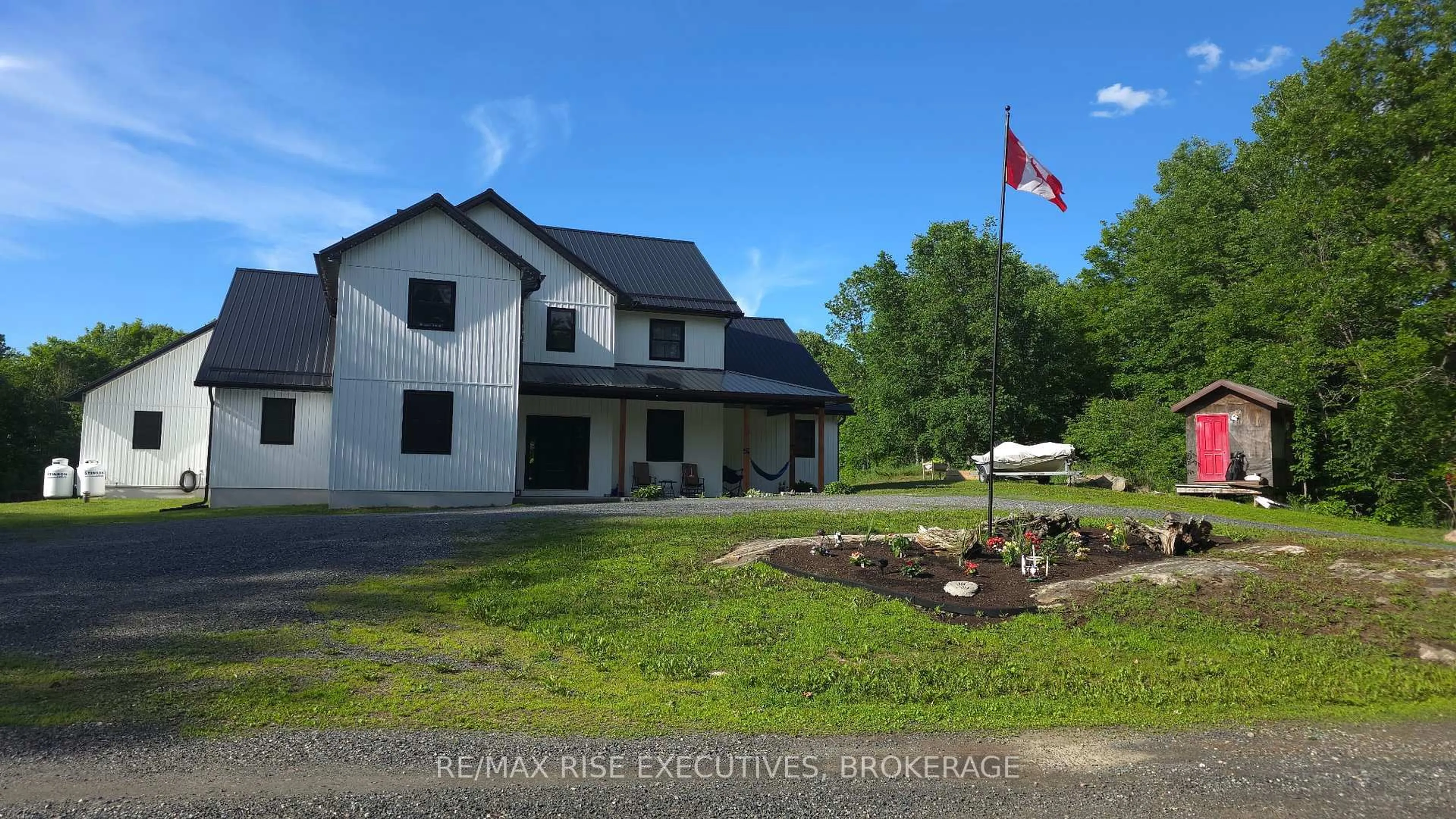 A pic from outside/outdoor area/front of a property/back of a property/a pic from drone, unknown for 1580B Wagerville Rd, Parham Ontario K0H 2K0