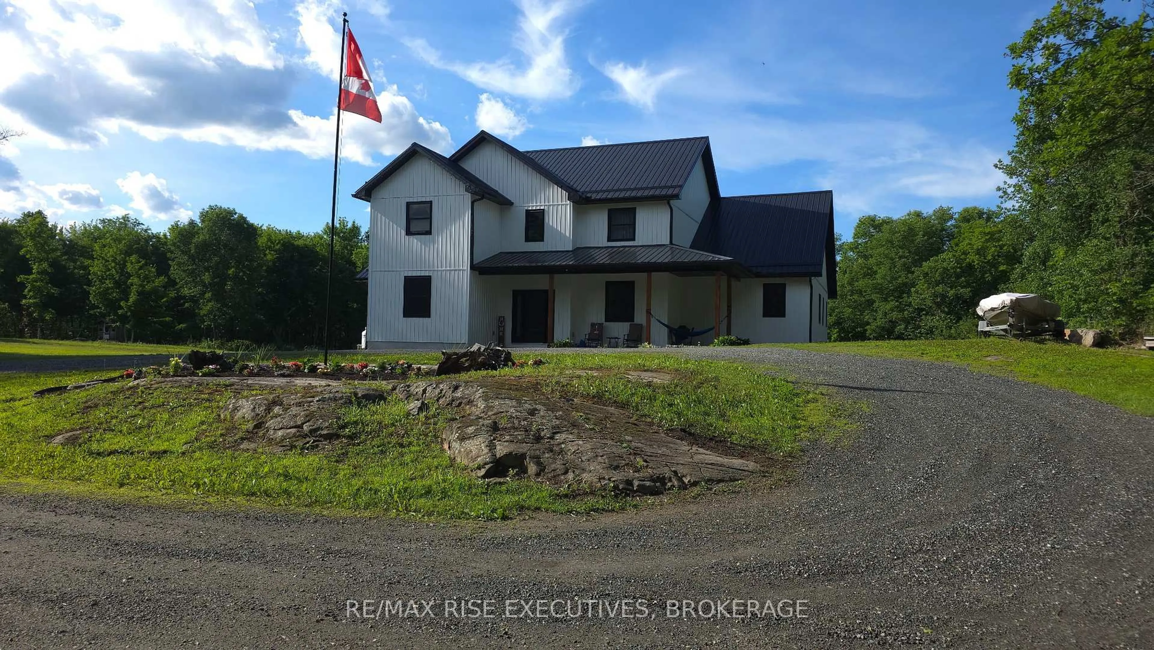 A pic from outside/outdoor area/front of a property/back of a property/a pic from drone, building for 1580B Wagerville Rd, Parham Ontario K0H 2K0
