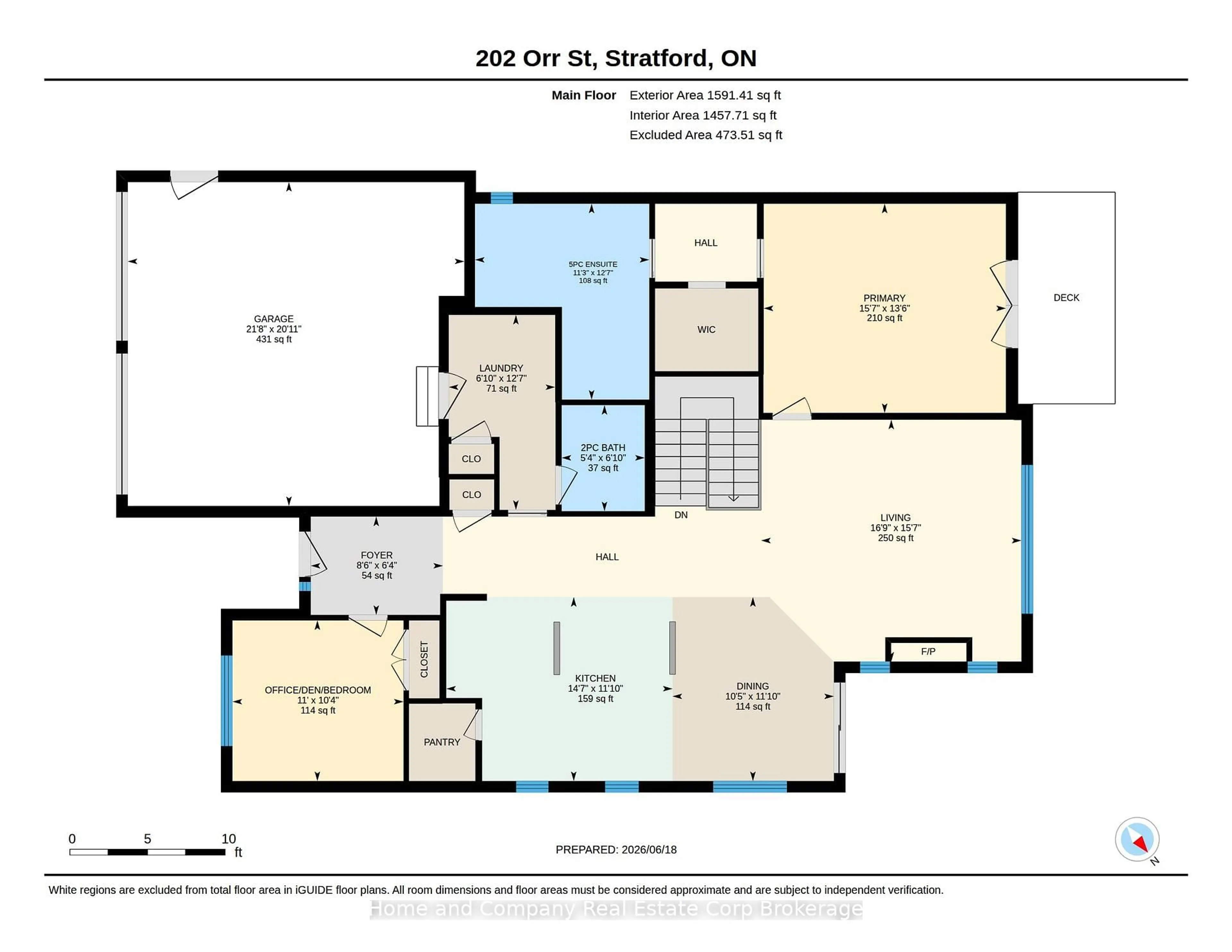 Floor plan for 202 Orr St, Stratford Ontario N5A 0J7
