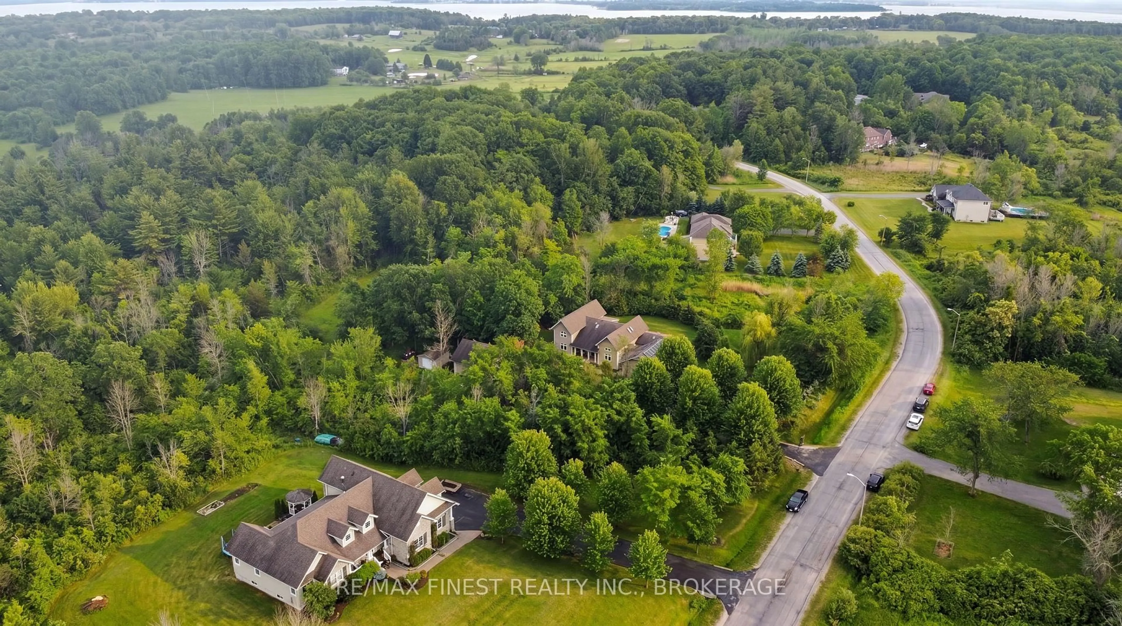 A pic from outside/outdoor area/front of a property/back of a property/a pic from drone, forest/trees view for 503 Deerview Dr, Kingston Ontario K7L 4V3