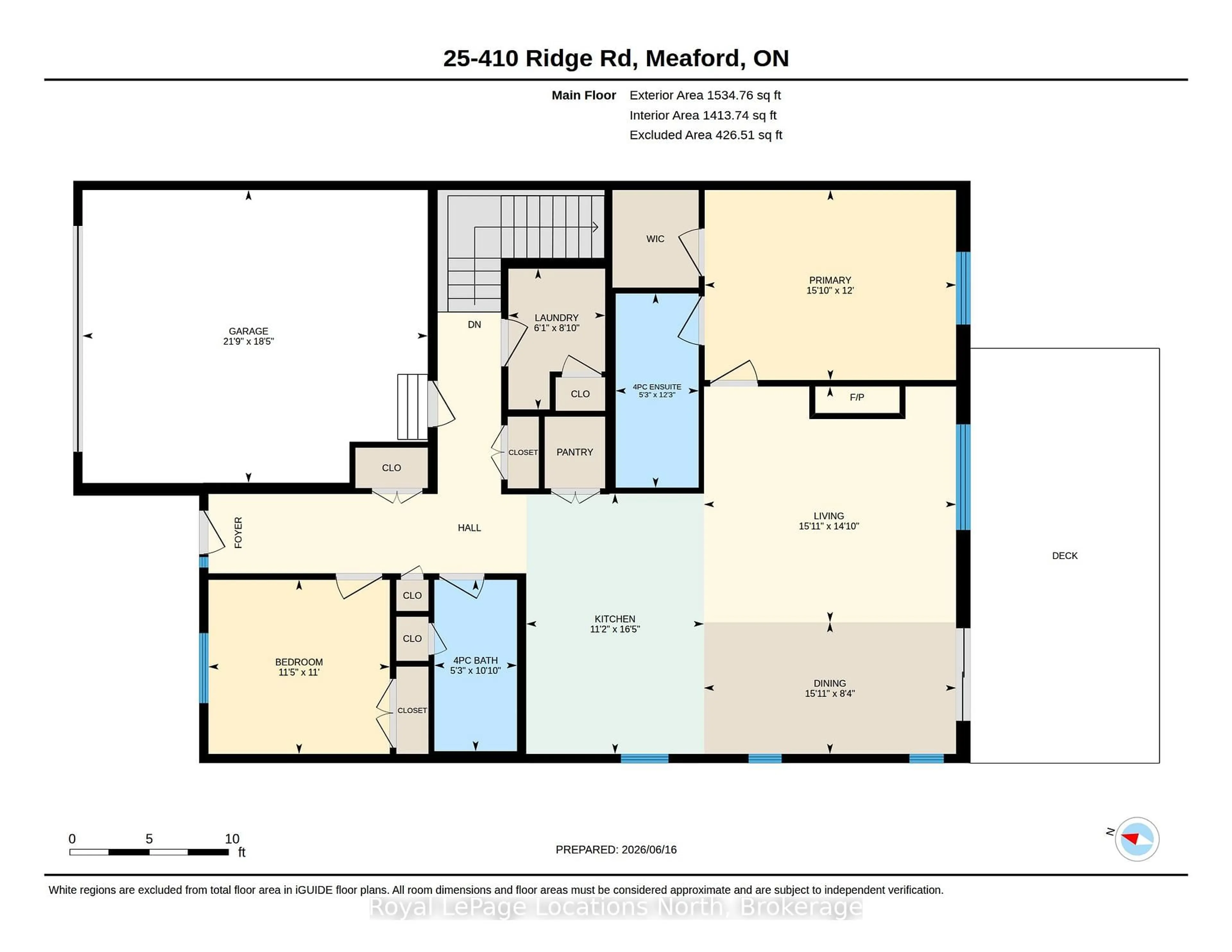 Floor plan for 410 Ridge Rd #25, Meaford Ontario N4L 0B2