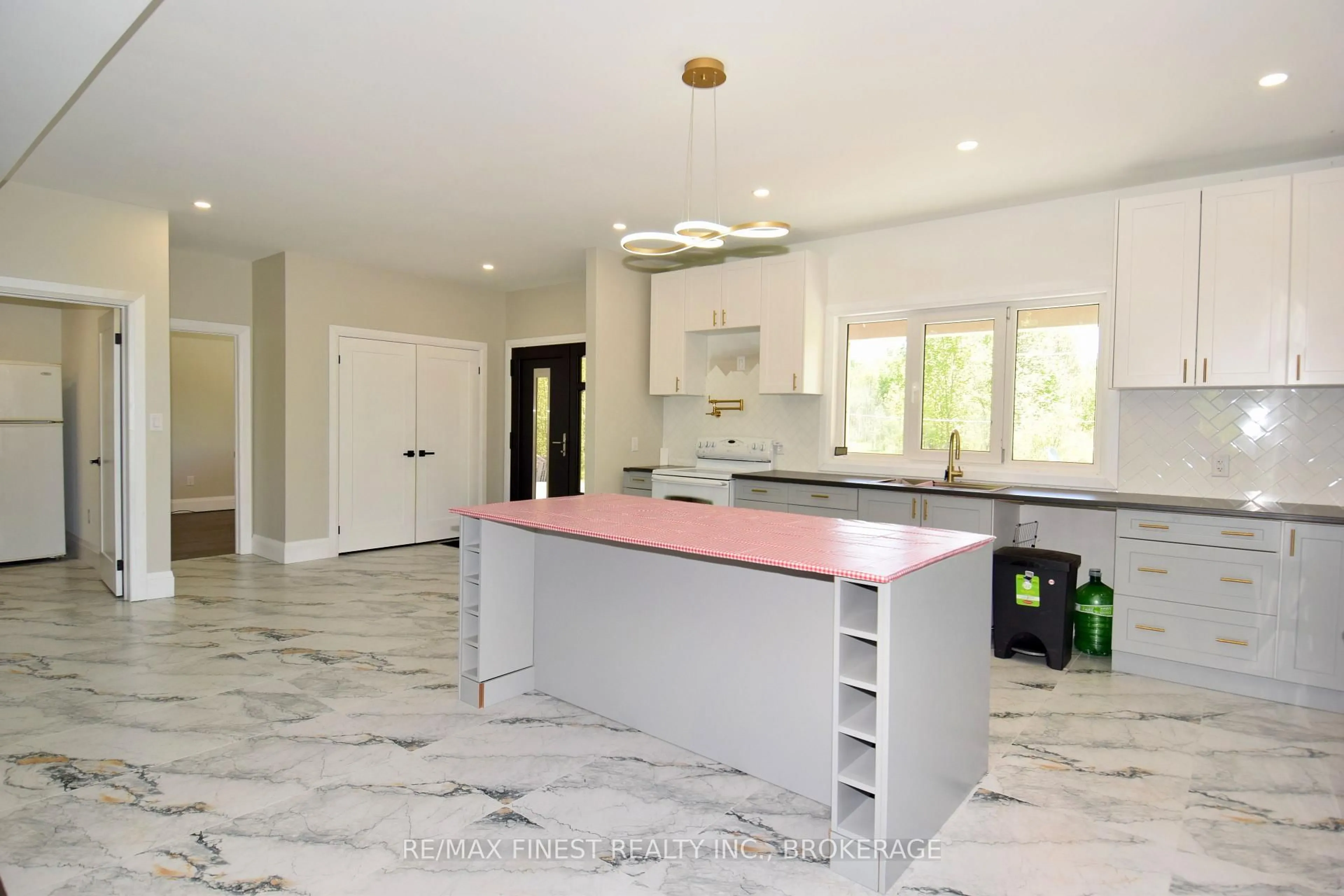 Open concept kitchen, ceramic/tile floor for 293 Bradshaw Rd, Tichborne Ontario K0H 2V0