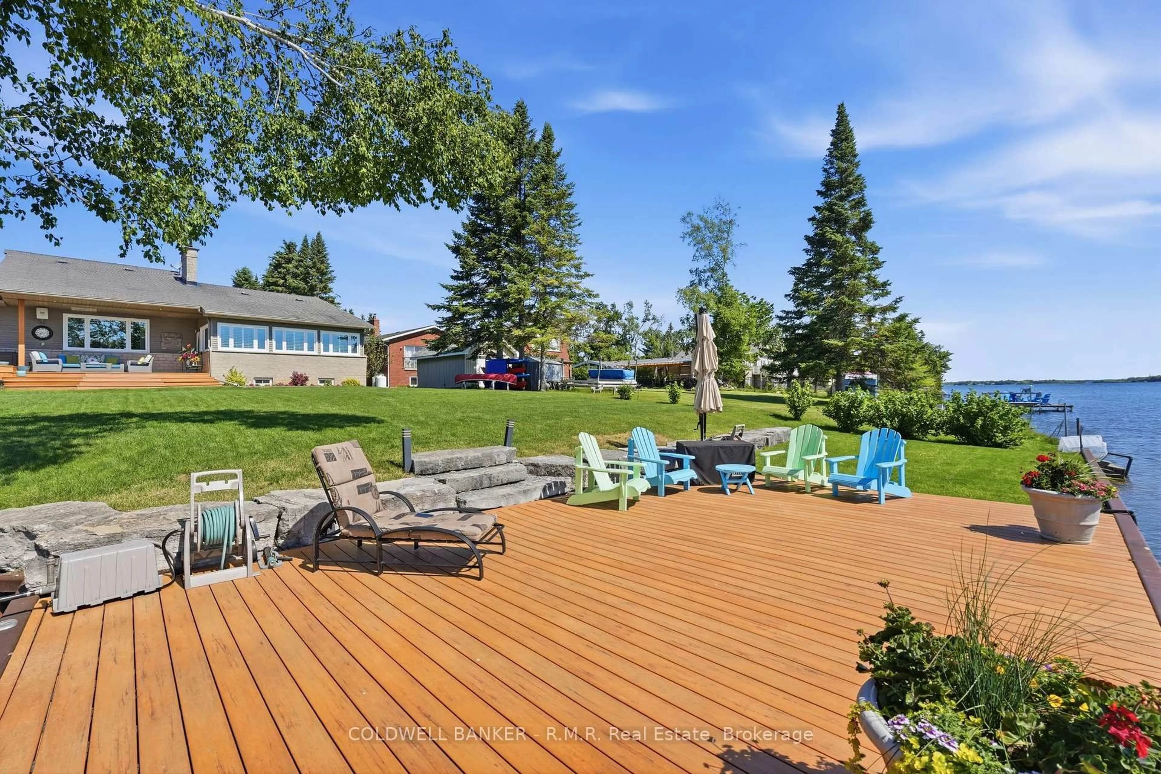 Patio, water/lake/river/ocean view for 6 Beavers Lane, Kawartha Lakes Ontario K0M 2T0