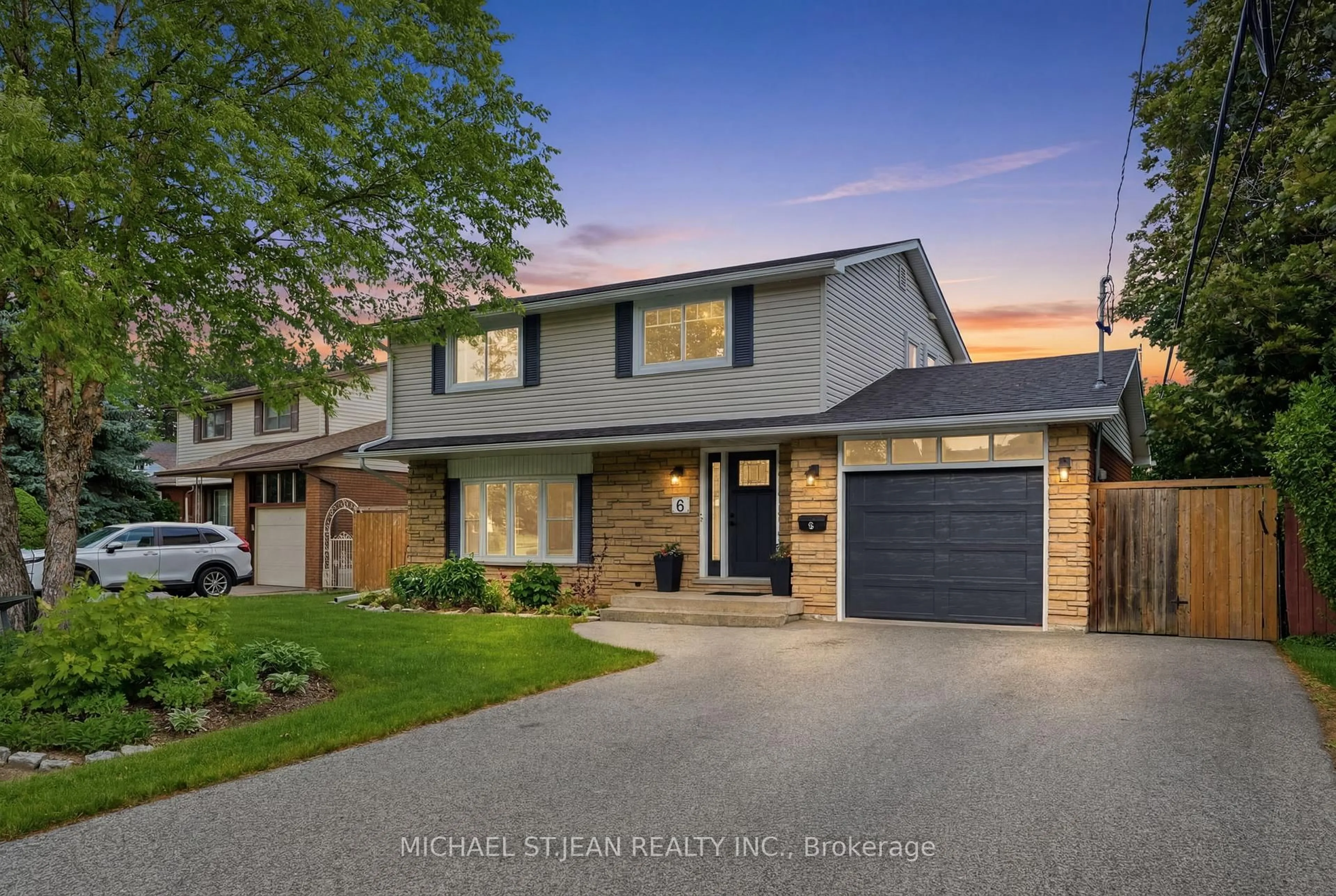 Home with brick exterior material, street for 6 Darlington Dr, Hamilton Ontario L9C 2L7