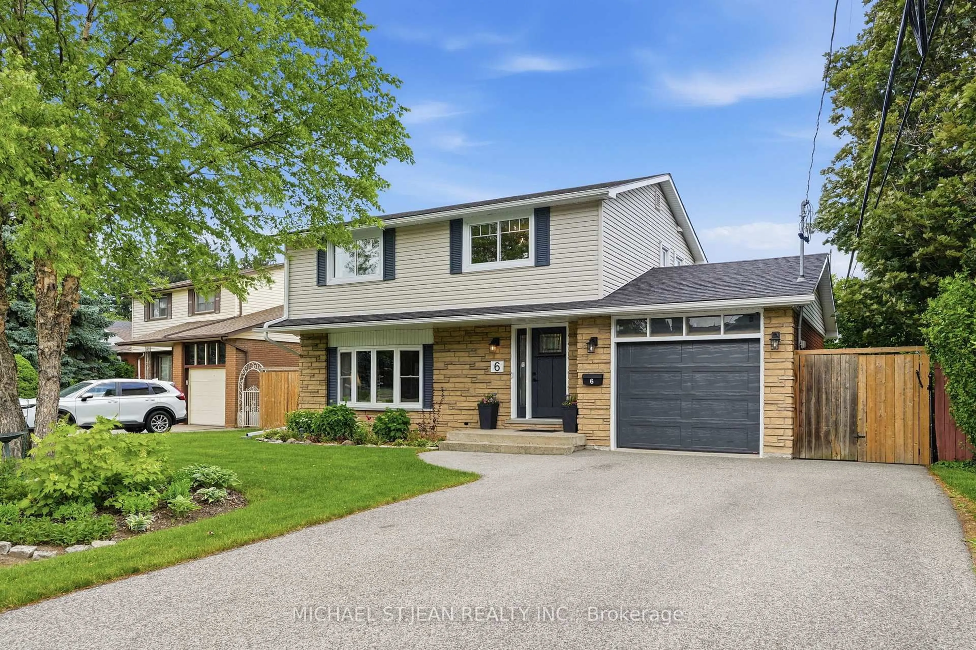 Home with brick exterior material, street for 6 Darlington Dr, Hamilton Ontario L9C 2L7