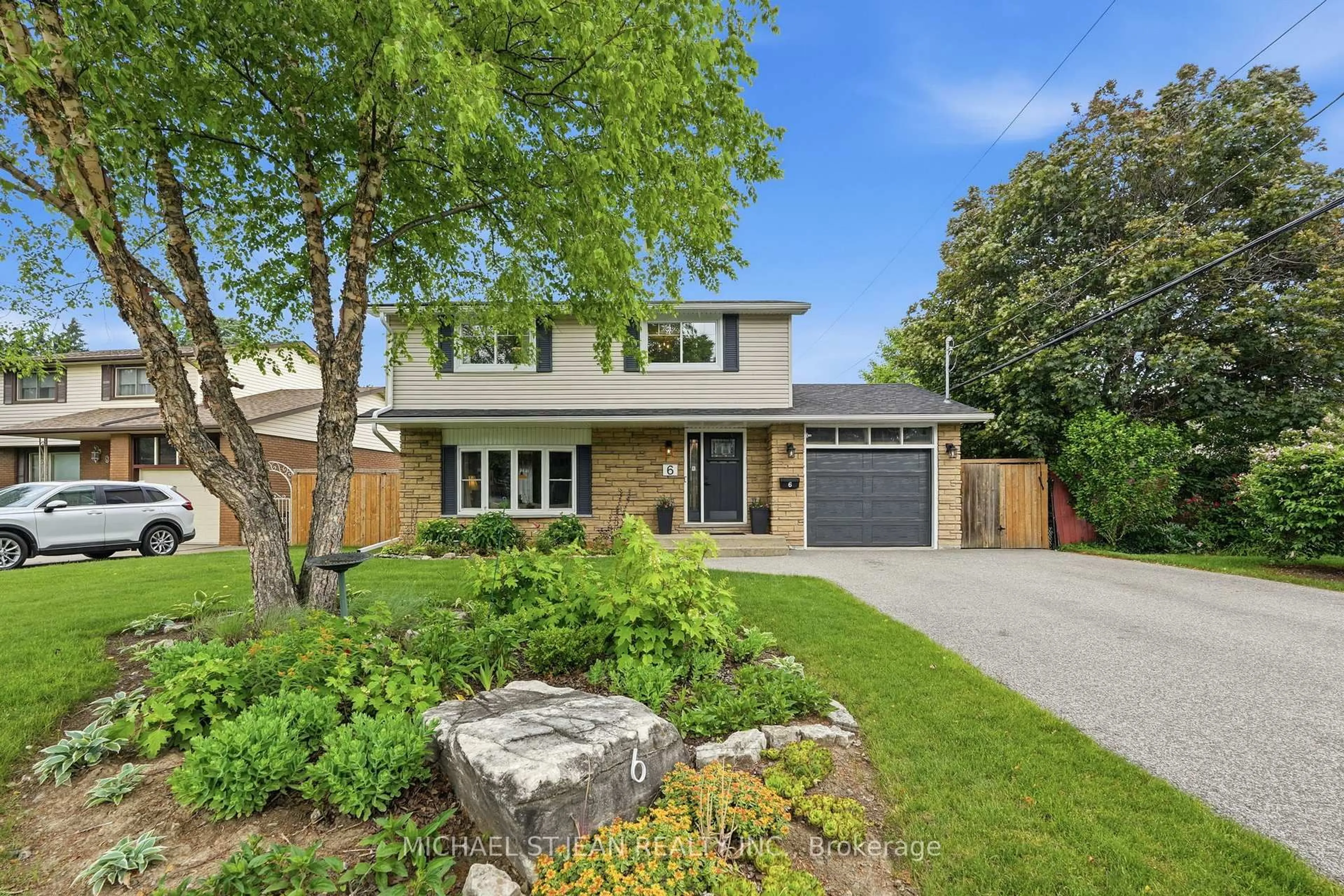Home with brick exterior material, street for 6 Darlington Dr, Hamilton Ontario L9C 2L7