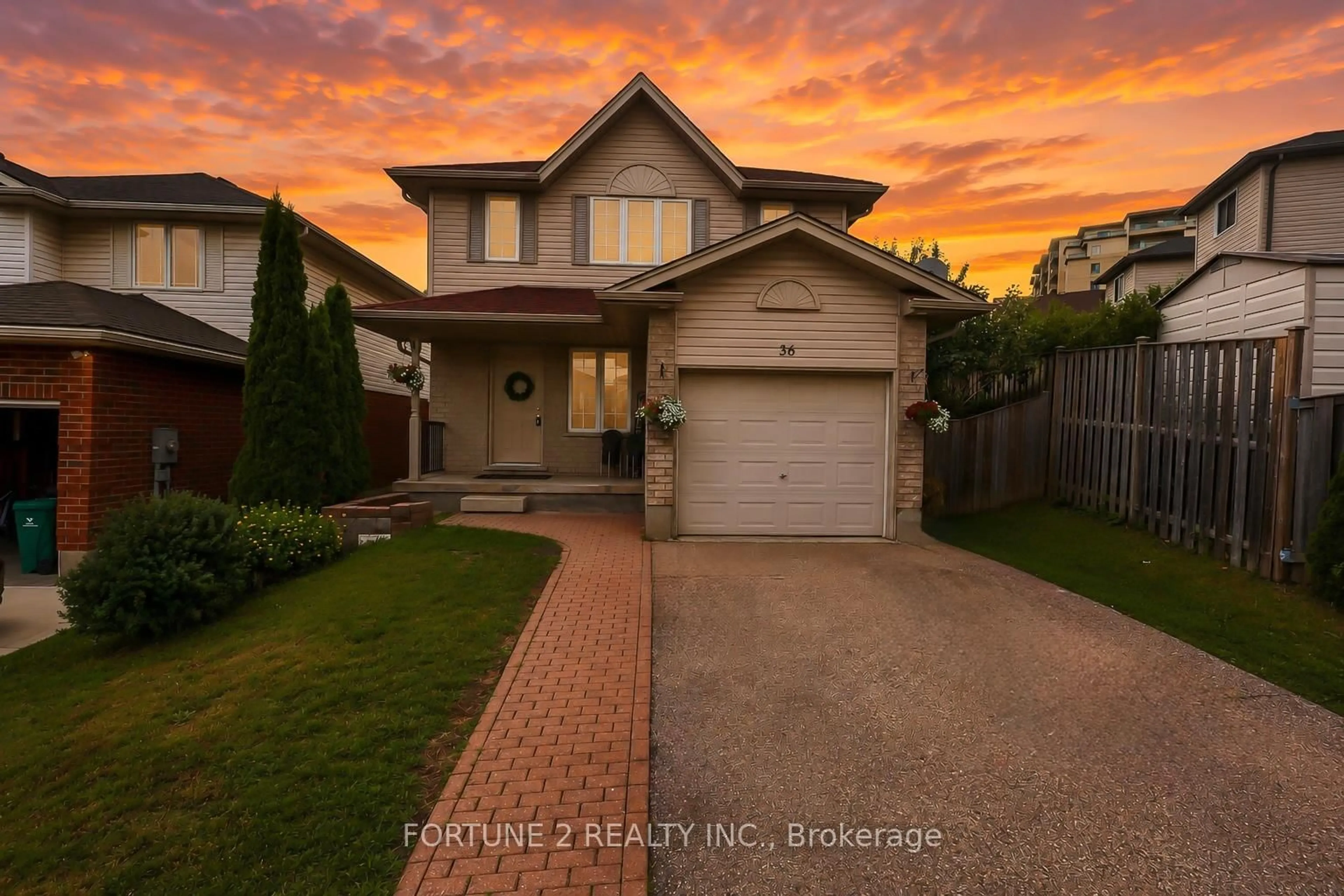 Home with brick exterior material, street for 36 Joshua St, Kitchener Ontario N2C 2T4