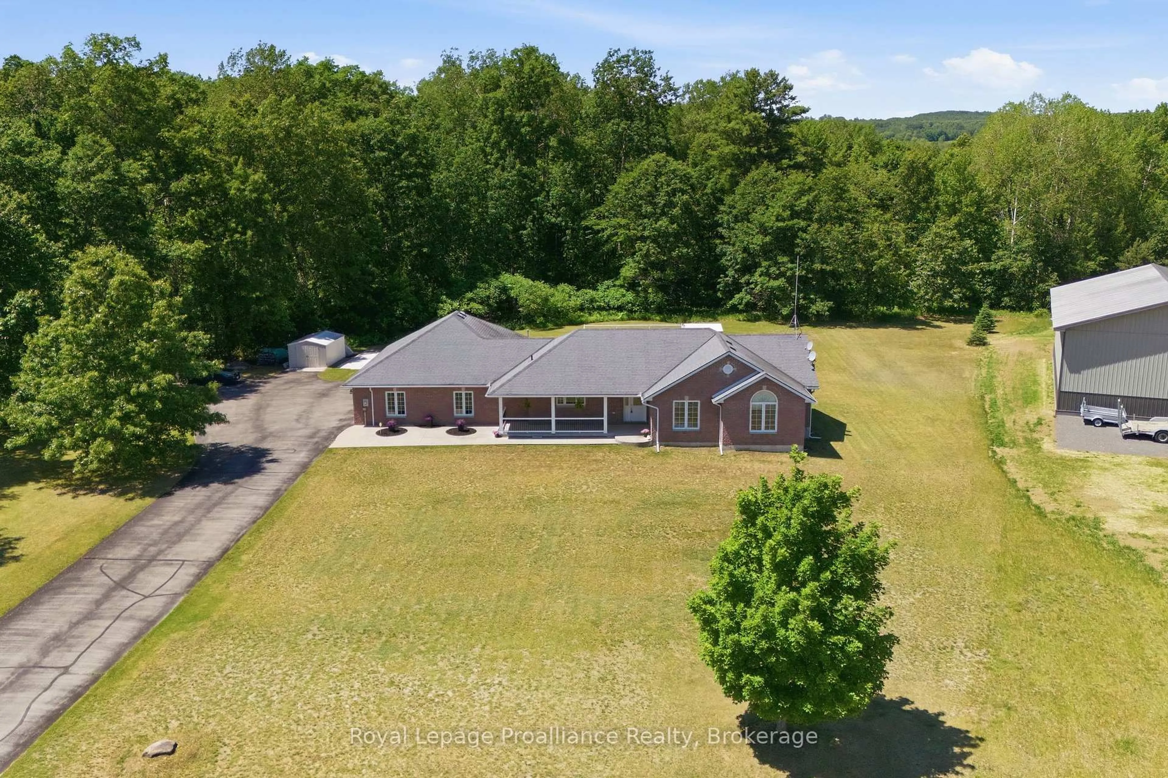 A pic from outside/outdoor area/front of a property/back of a property/a pic from drone, unknown for 236 Fish & Game Club Rd, Quinte West Ontario K0K 2B0