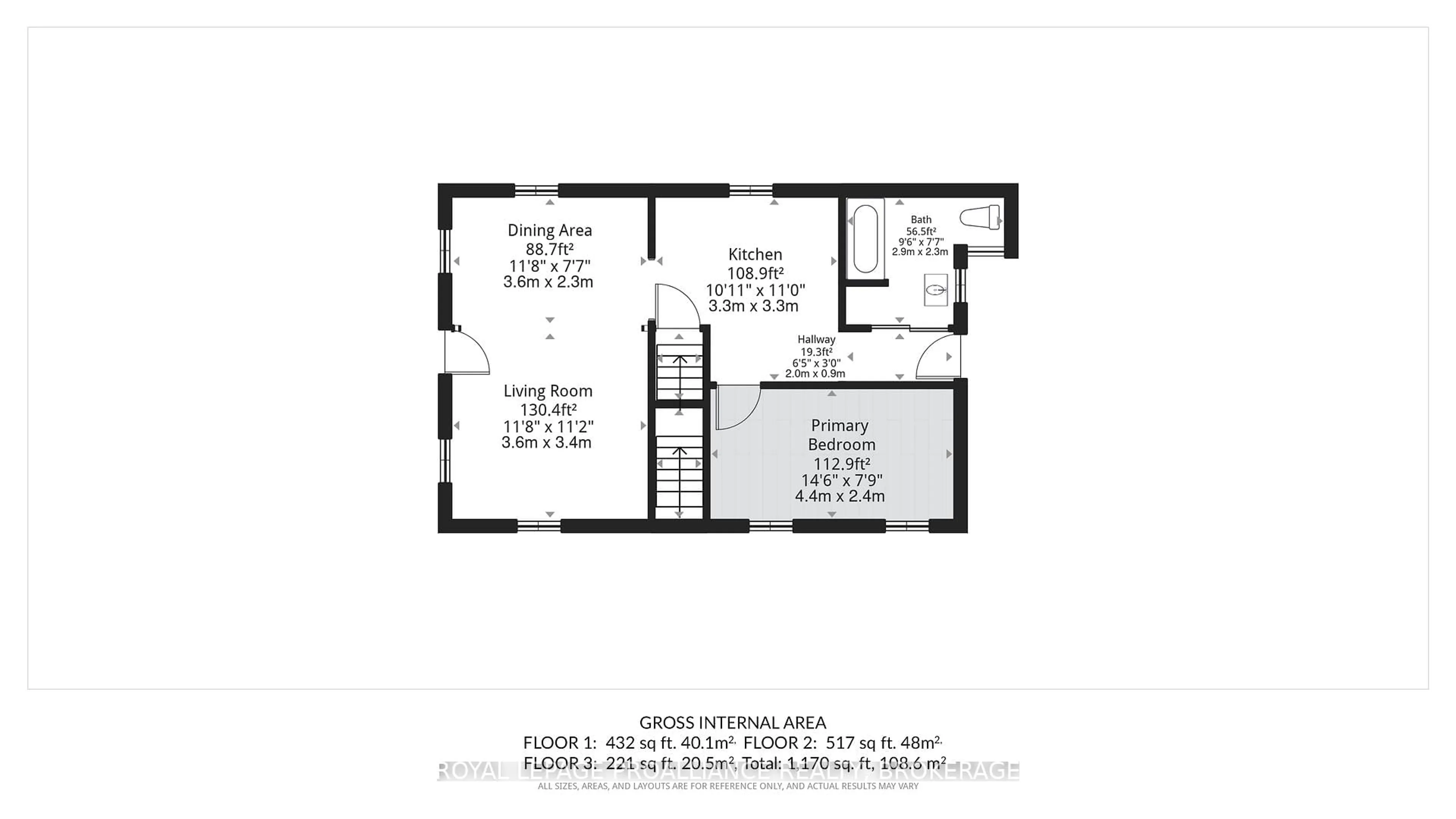 Floor plan for 356 Elliott Ave, Kingston Ontario K7K 2R5