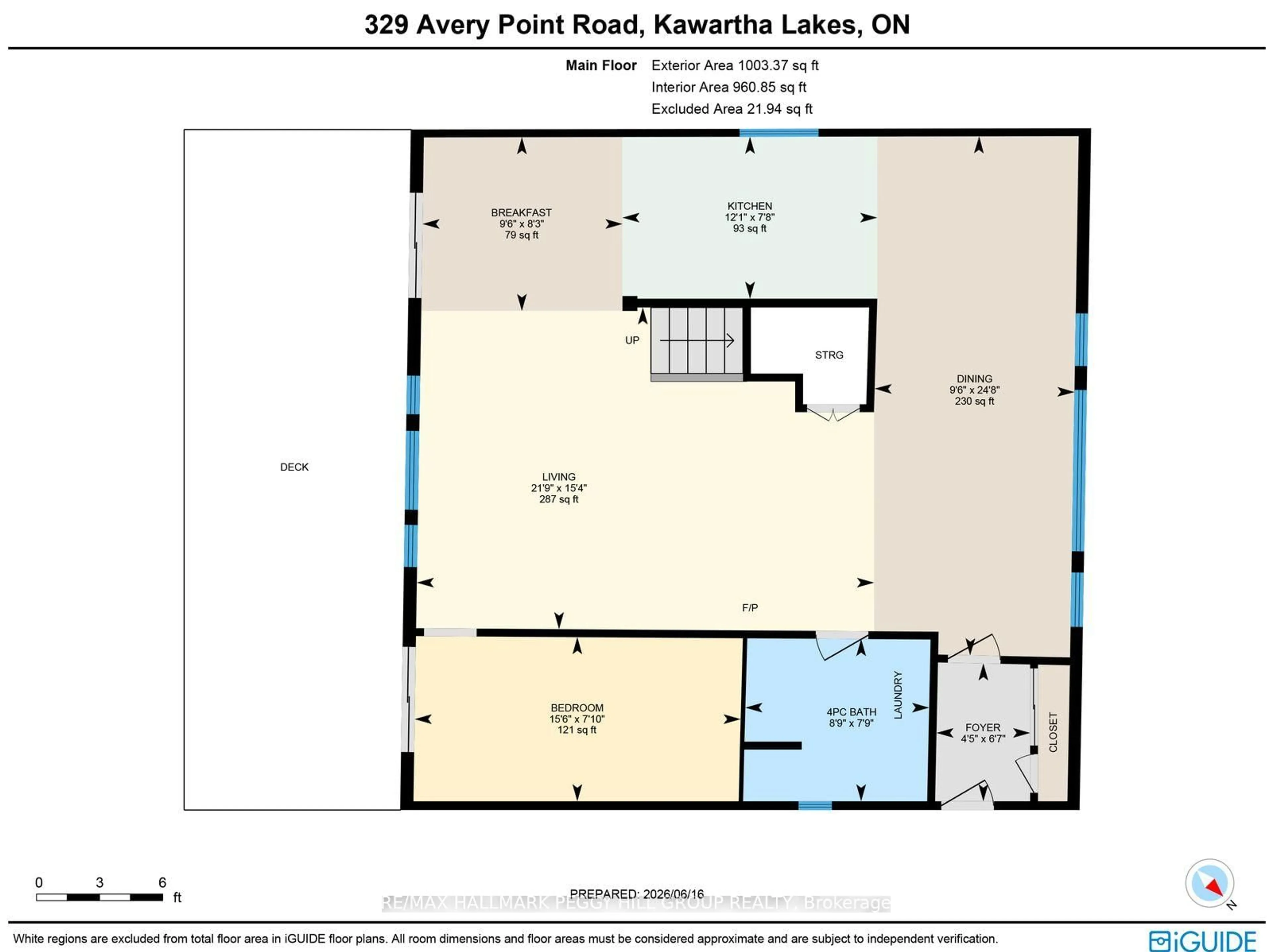 Floor plan for 329 Avery Point Rd, Kawartha Lakes Ontario L0K 1W0