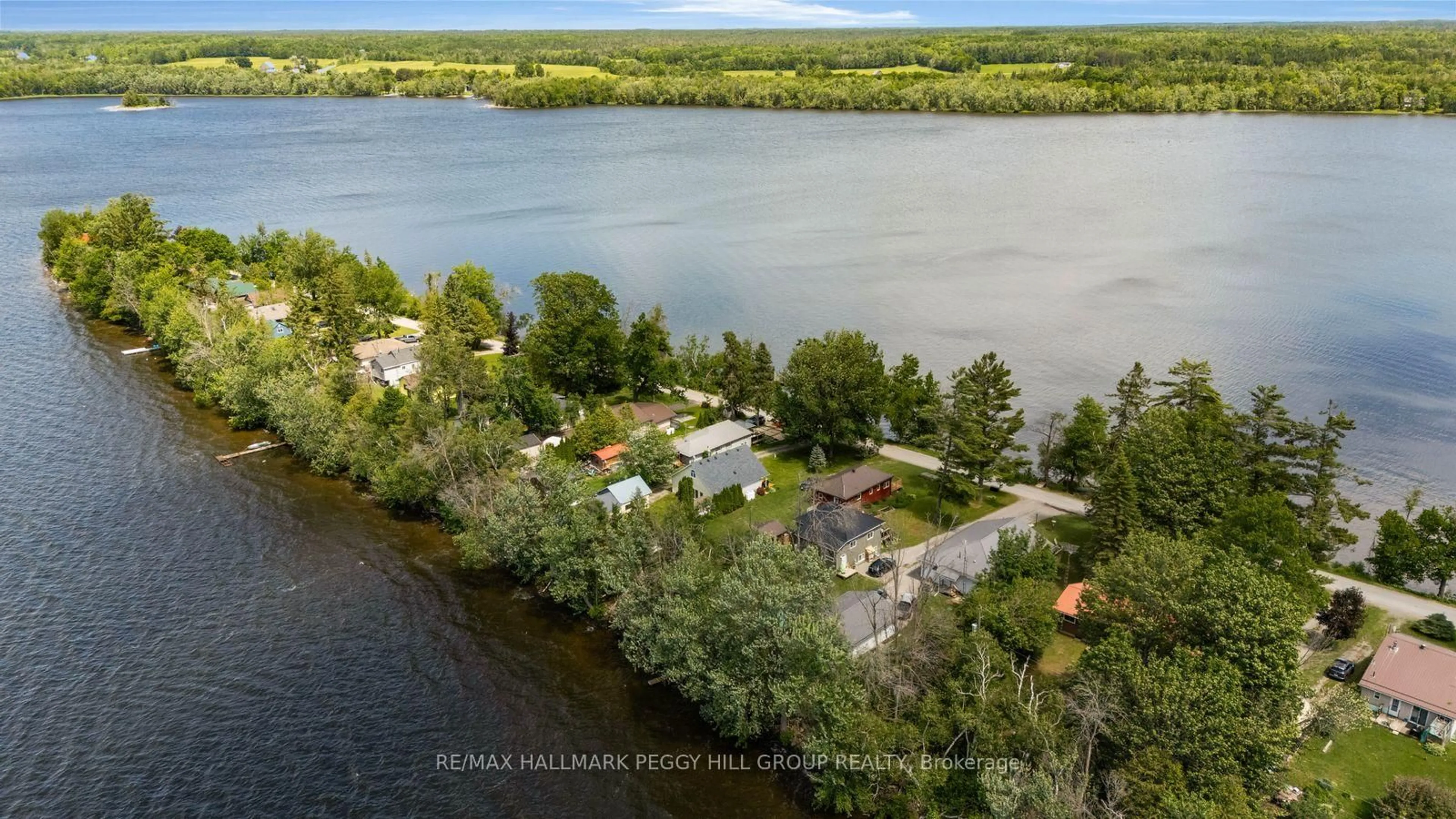 A pic from outside/outdoor area/front of a property/back of a property/a pic from drone, water/lake/river/ocean view for 329 Avery Point Rd, Kawartha Lakes Ontario L0K 1W0